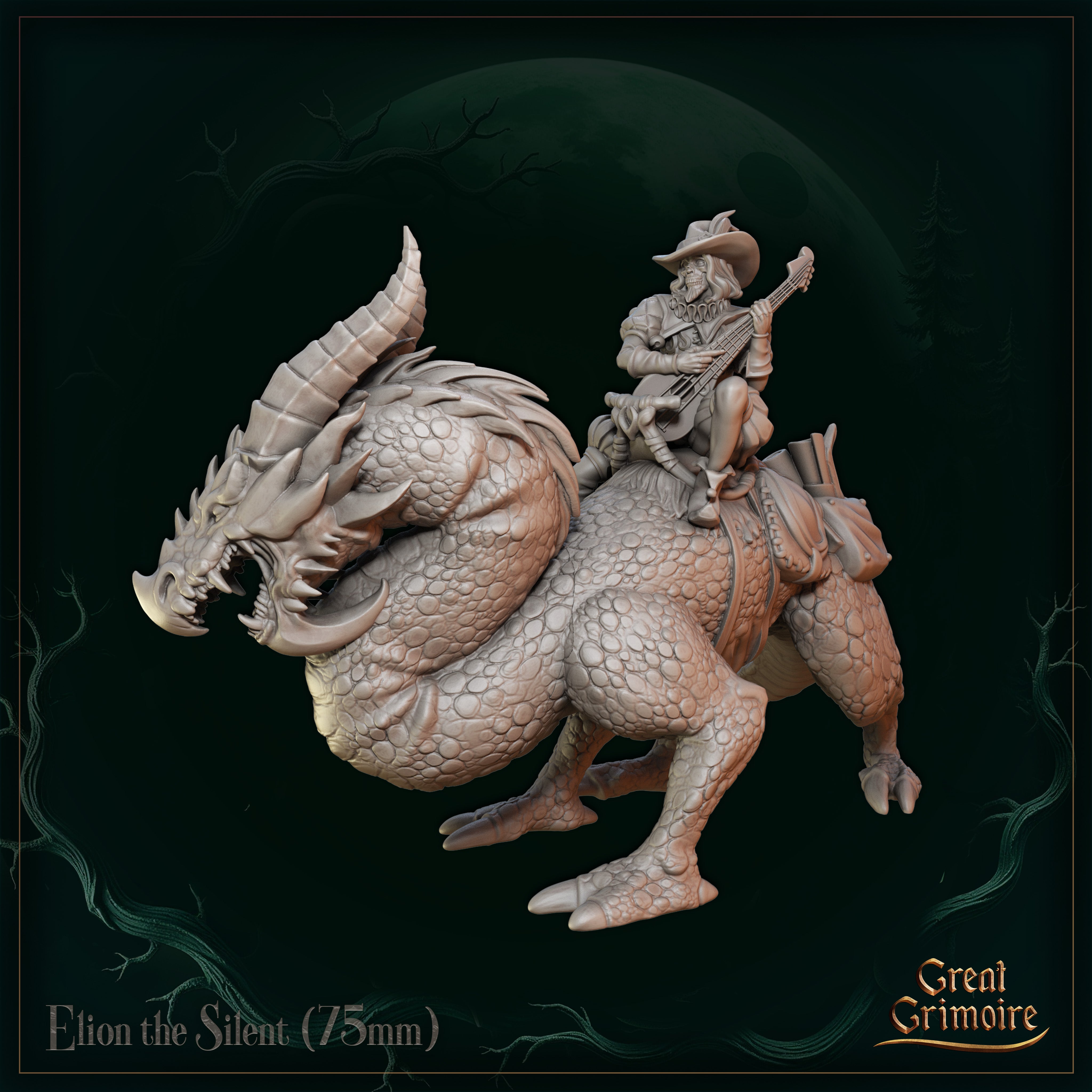 Elion the Silent on Dragon - aus der Reihe Song of the Eternal Night von Great Grimoire