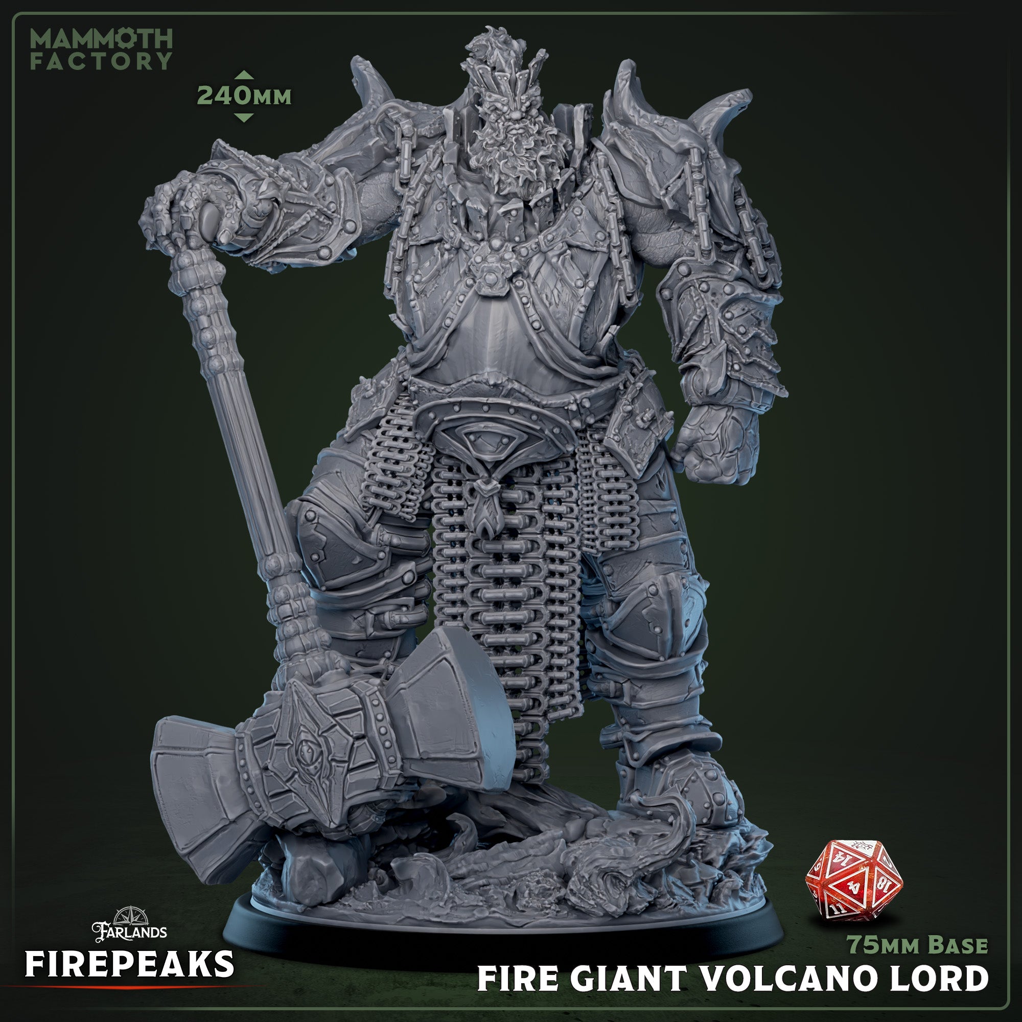 Fire Giant Volcano Lord - aus der Reihe The Firepeaks von Mammoth Factory