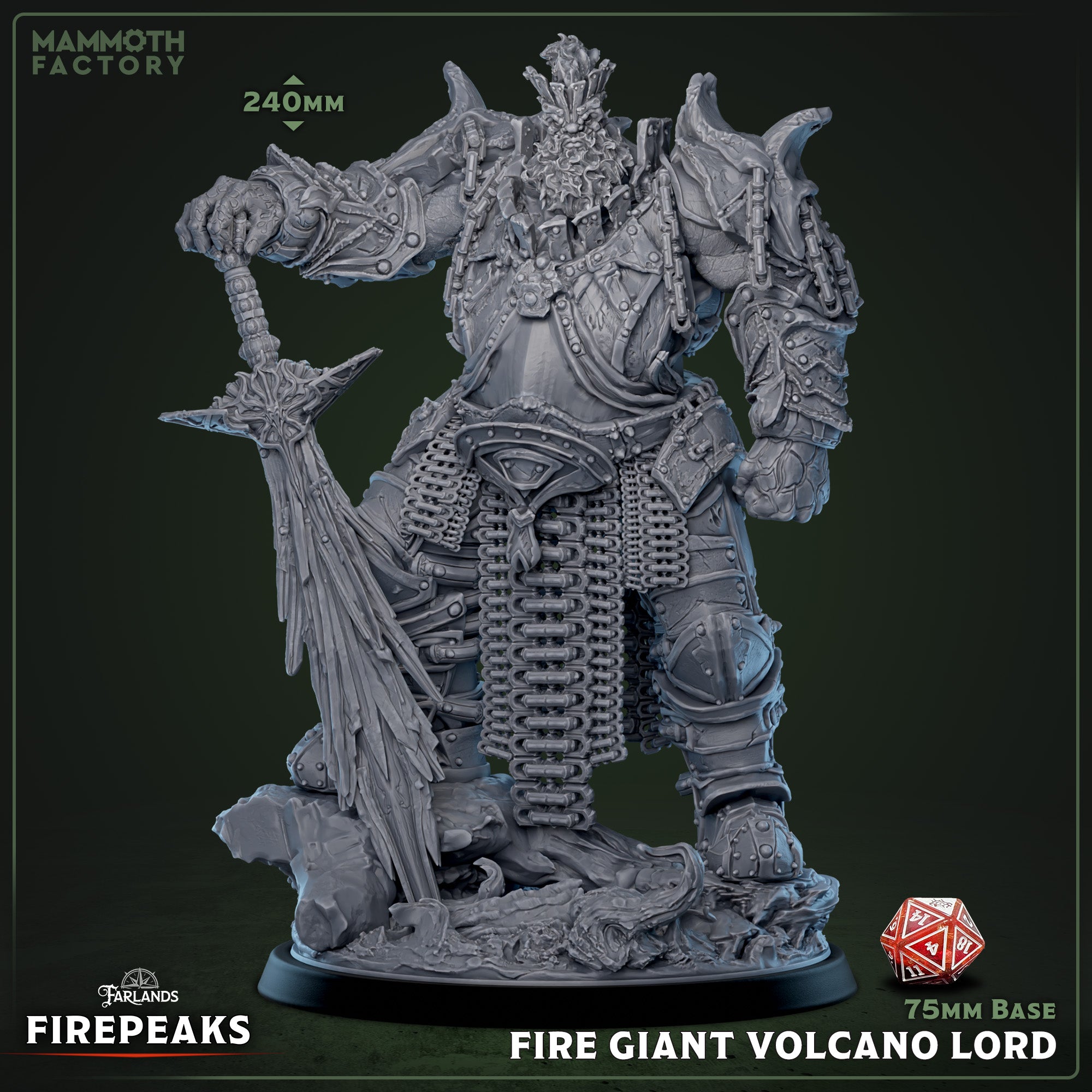 Fire Giant Volcano Lord - aus der Reihe The Firepeaks von Mammoth Factory