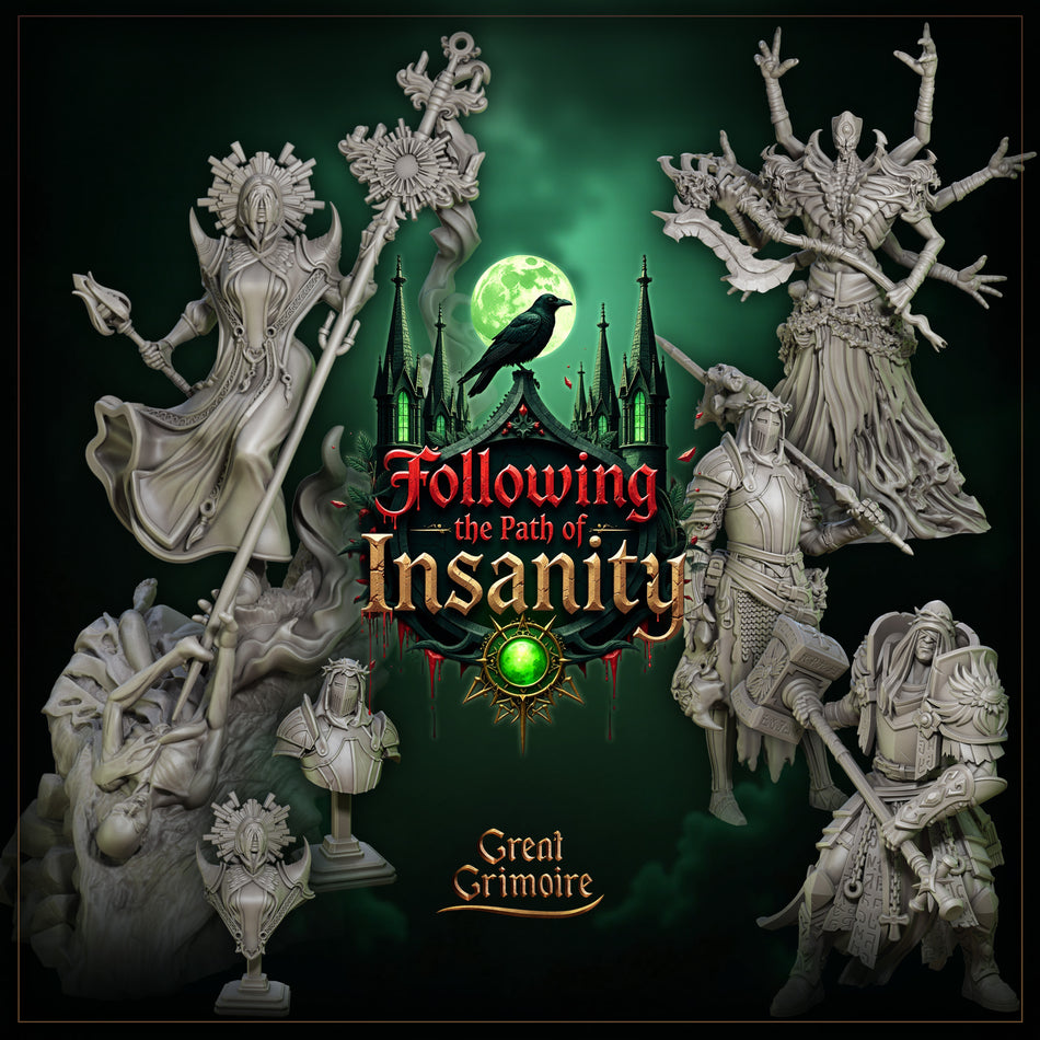 Ser Baldur Bust - Following the Path of Insanity - Great Grimoire