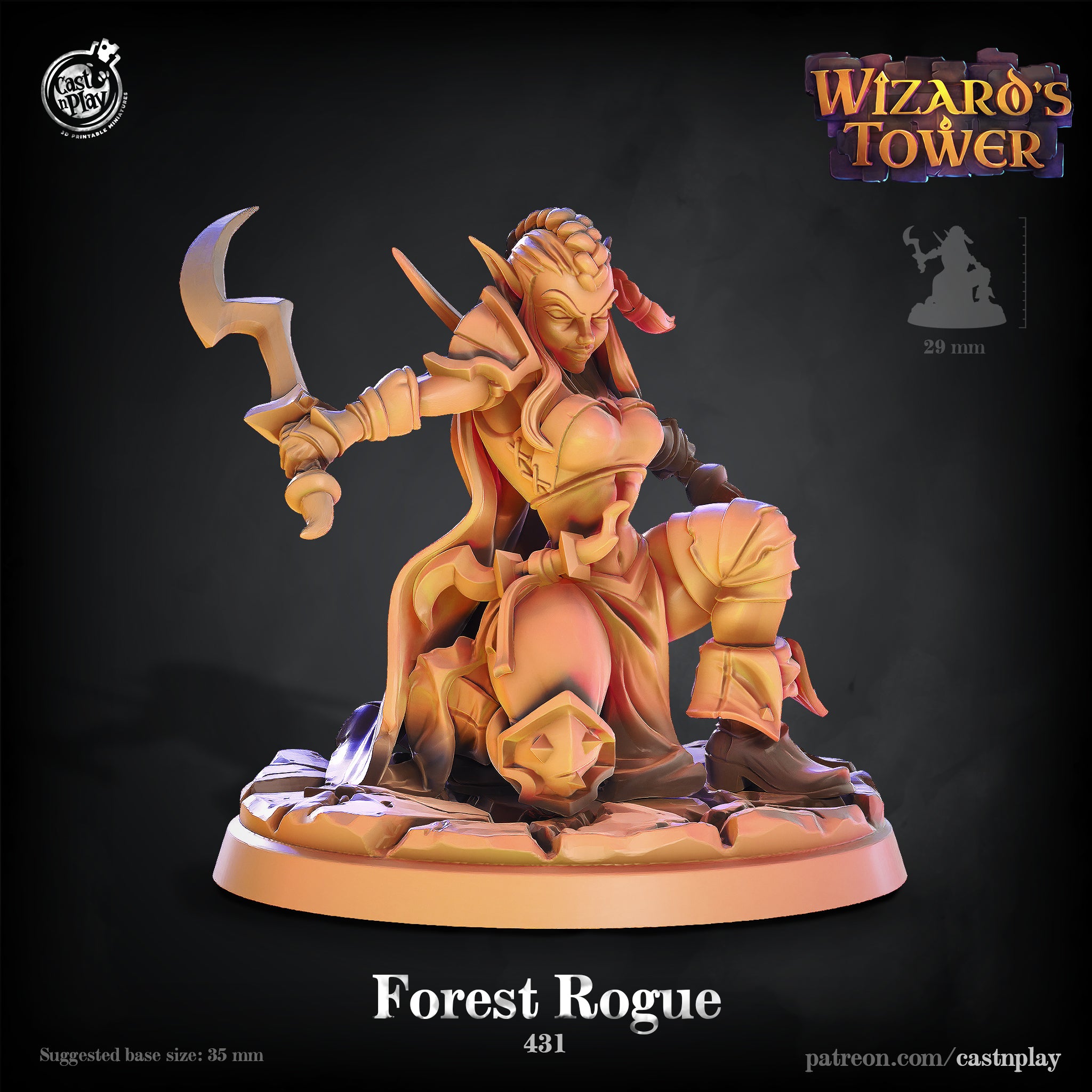 Stone Golem - from the Wizards Tower series by Cast n Play