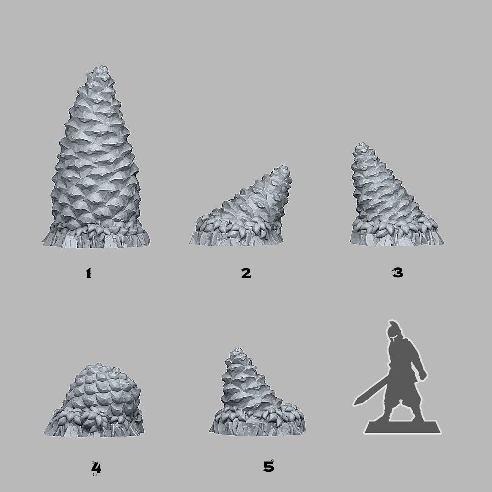 Giant Pine Cone - Plants & Rocks Dez - Print Your Monsters