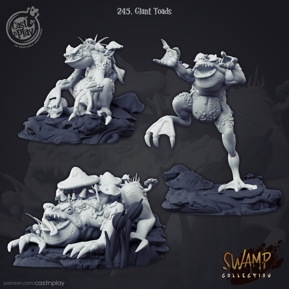 Giant Toads - Swamp - Cast n Play