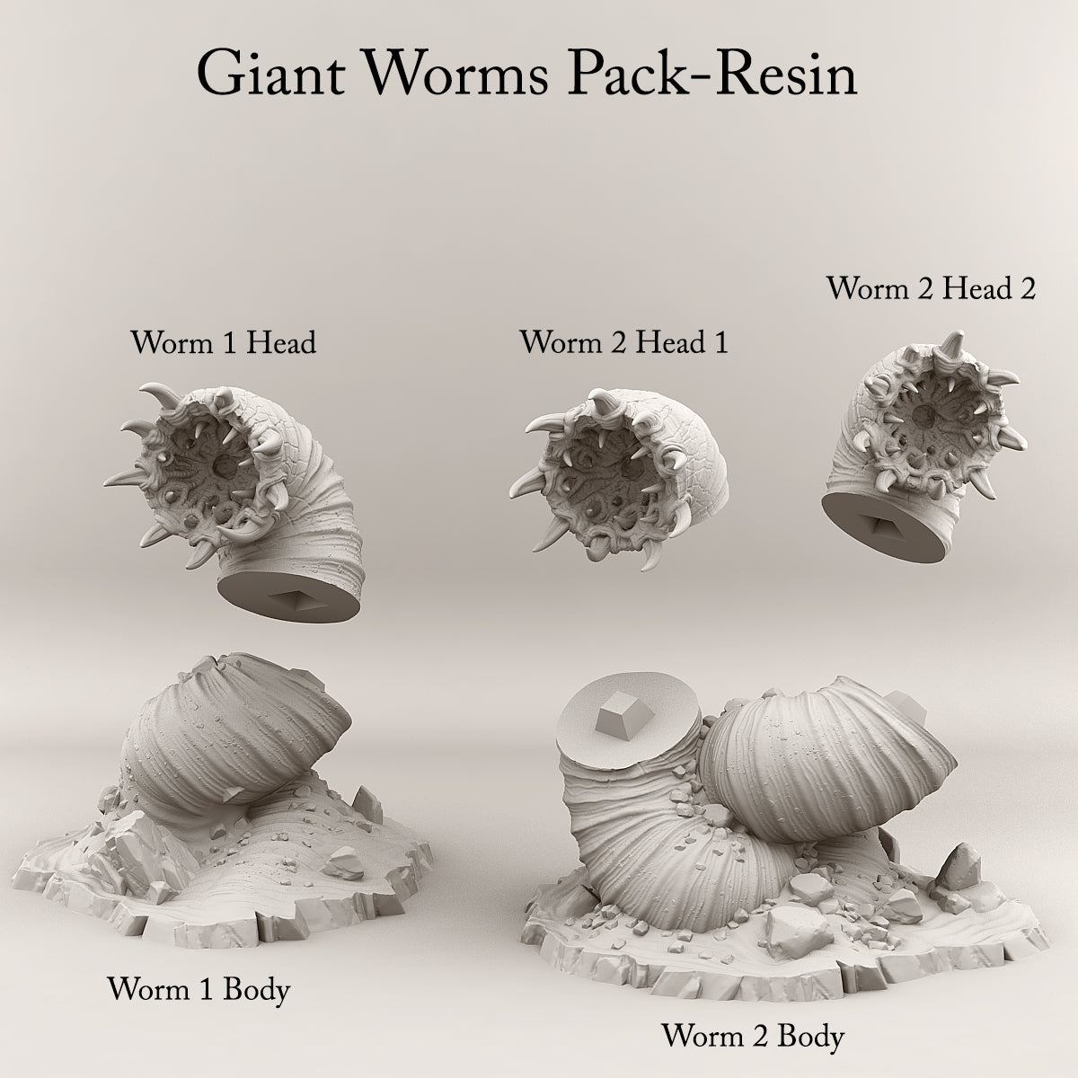 Giant Worm - Desert Worms Pack - Print Your Monsters