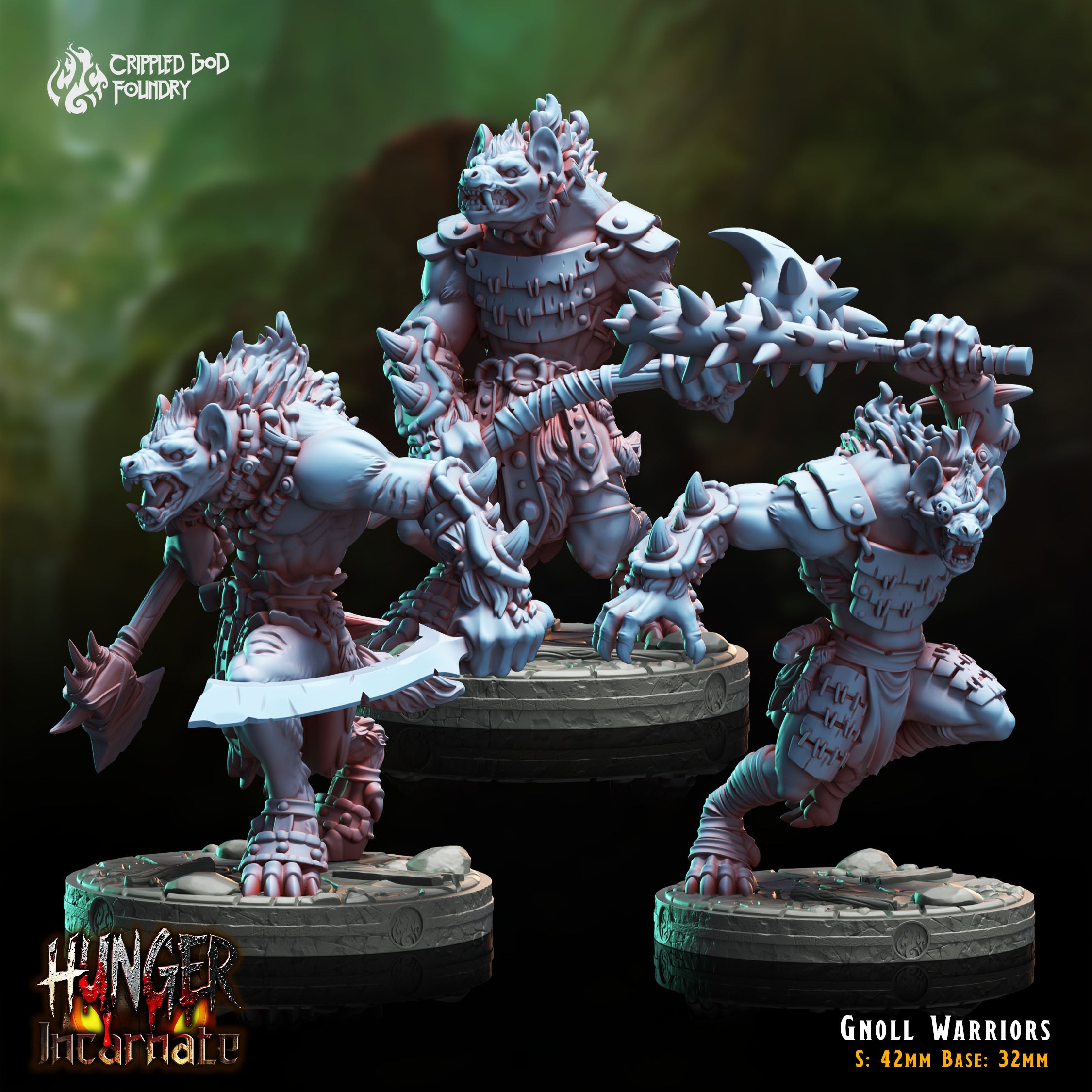 Gnoll Warriors - aus der Reihe Hunger Incarnate von Crippled God Foundry