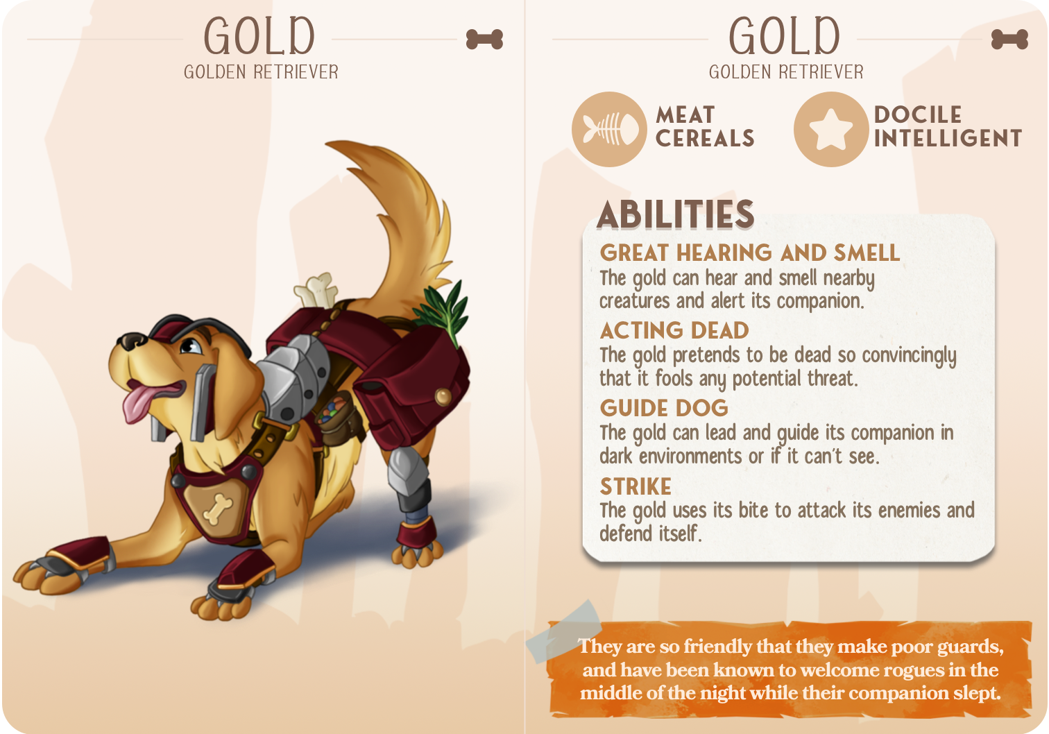 Golden Retriever - Dogs - Gold - Animal Companions by Cornelia - Cast n Play