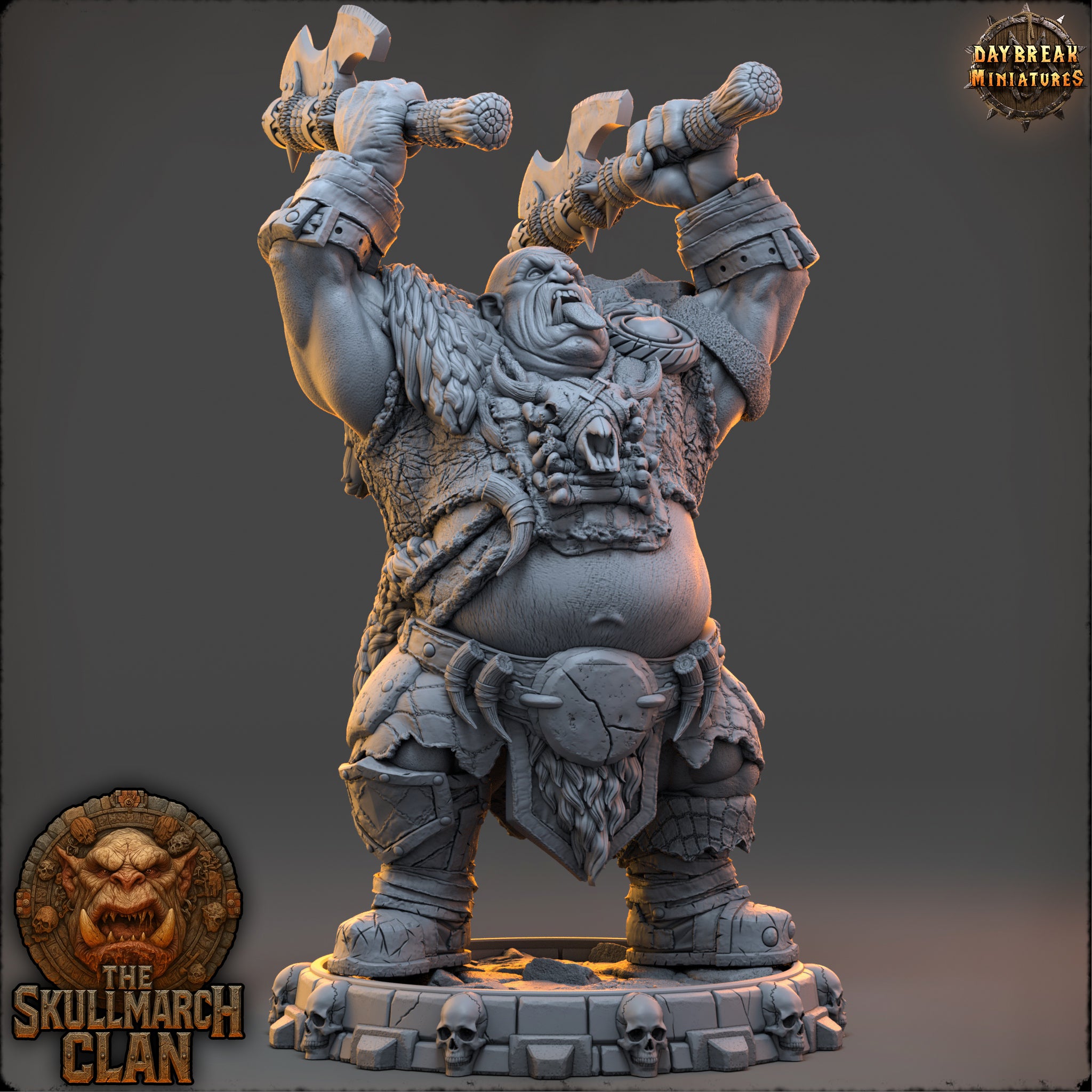 Ogres - de la série Les Ogres Mammouths de la Montagne du Crâne par Daybreak Miniatures