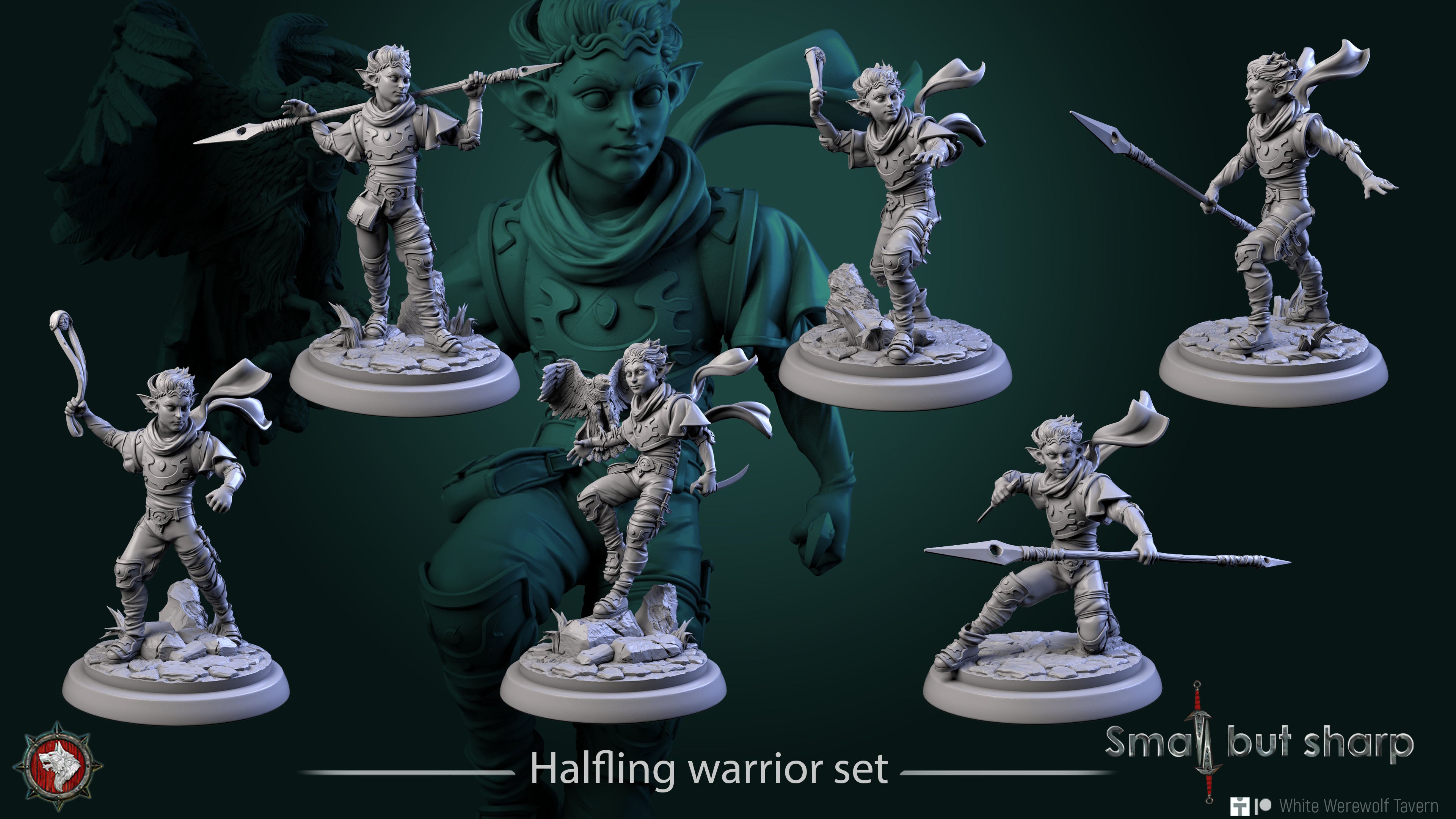 Halfling Warrior - aus der Reihe Small but Sharp von White Werewolf Tavern