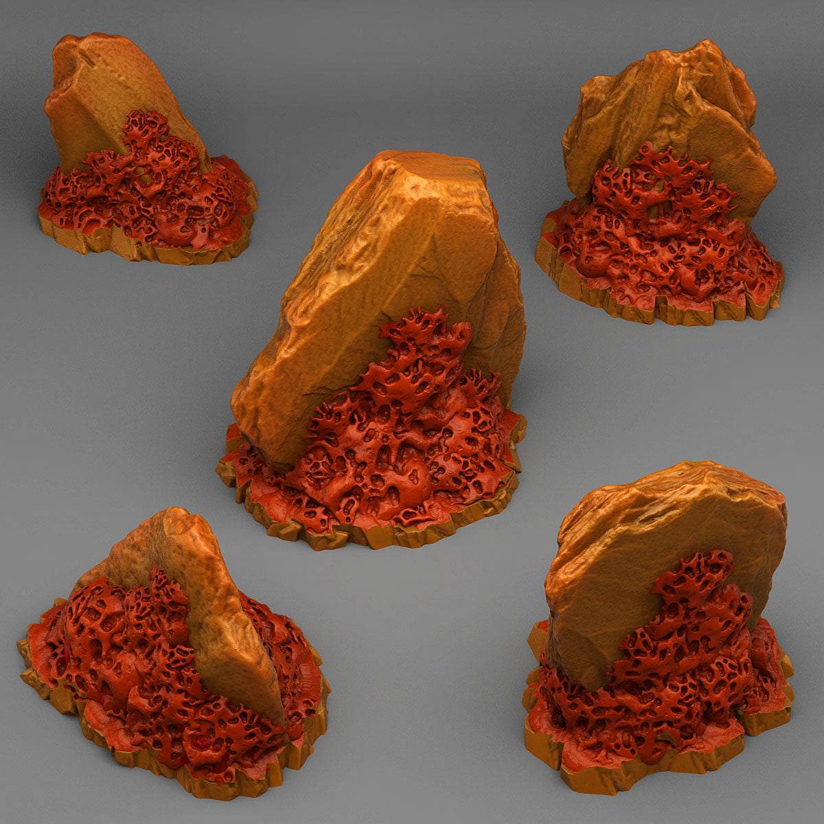 Hell Coral Rocks - Plants & Rocks Dez - Print Your Monsters