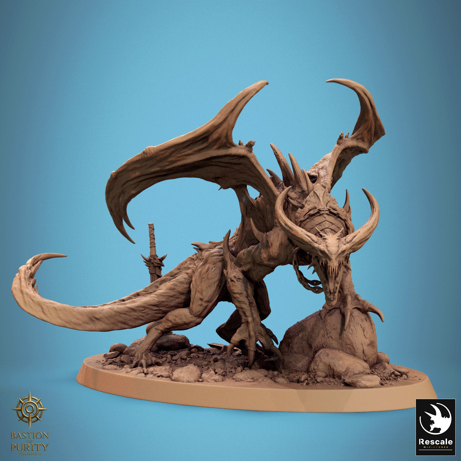 Hellspawned Brood Dragon - aus der Reihe Legion of the Damned von Rescale Miniatures
