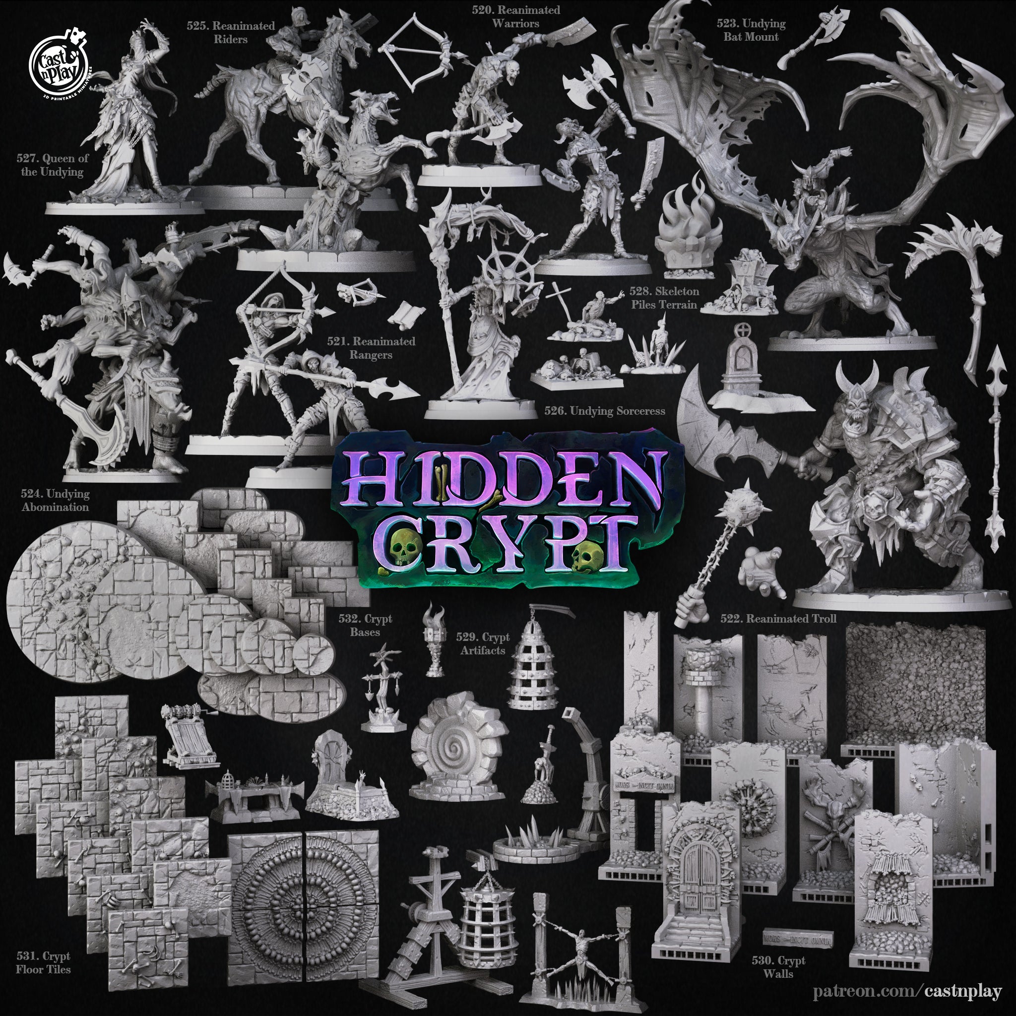 Reanimated Riders - from the Hidden Crypt series by Cast n Play