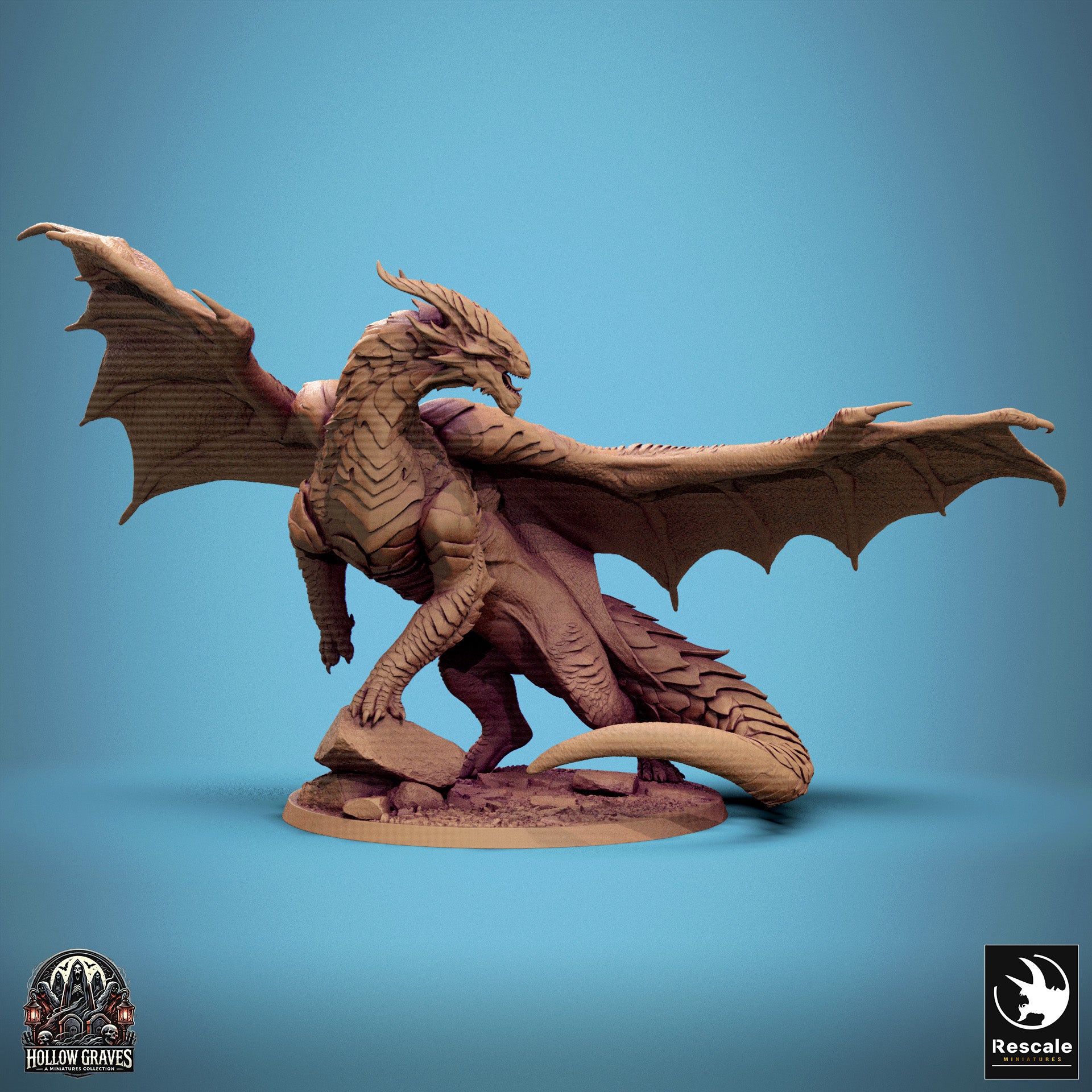 Copper Dragon - aus der Reihe Hollow Graves von Rescale Miniatures