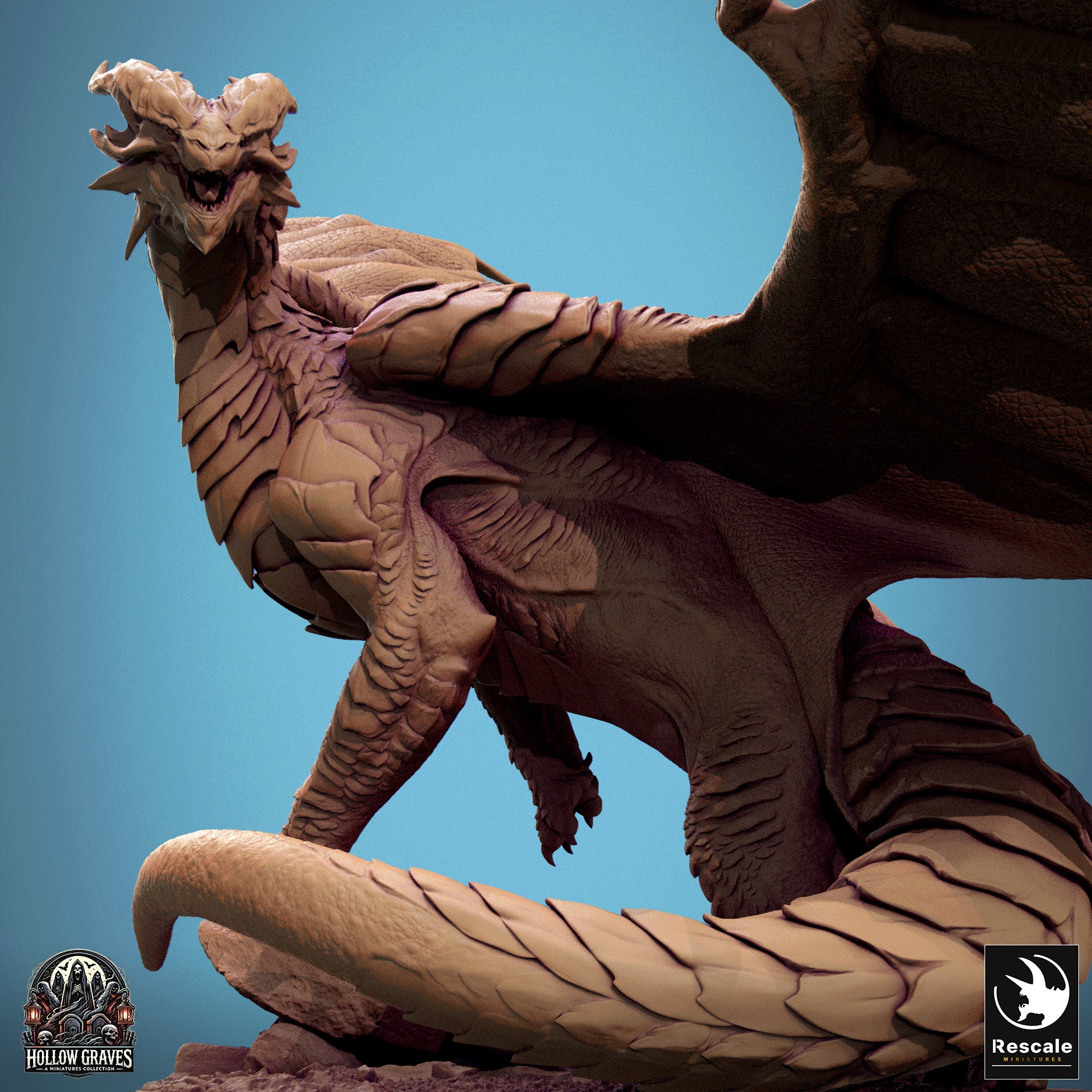 Copper Dragon - aus der Reihe Hollow Graves von Rescale Miniatures