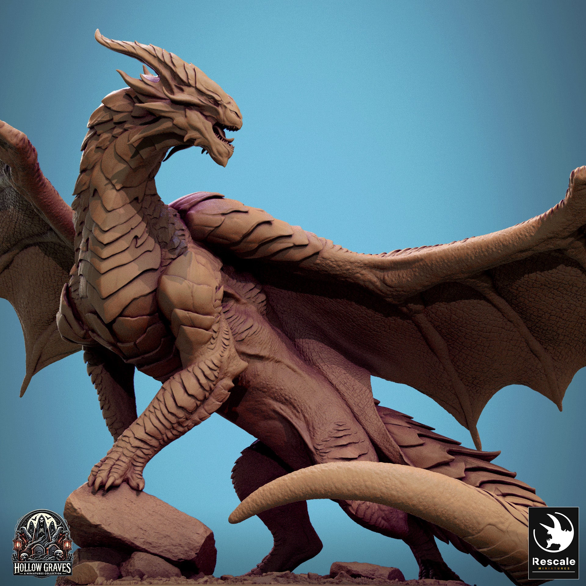 Copper Dragon - aus der Reihe Hollow Graves von Rescale Miniatures