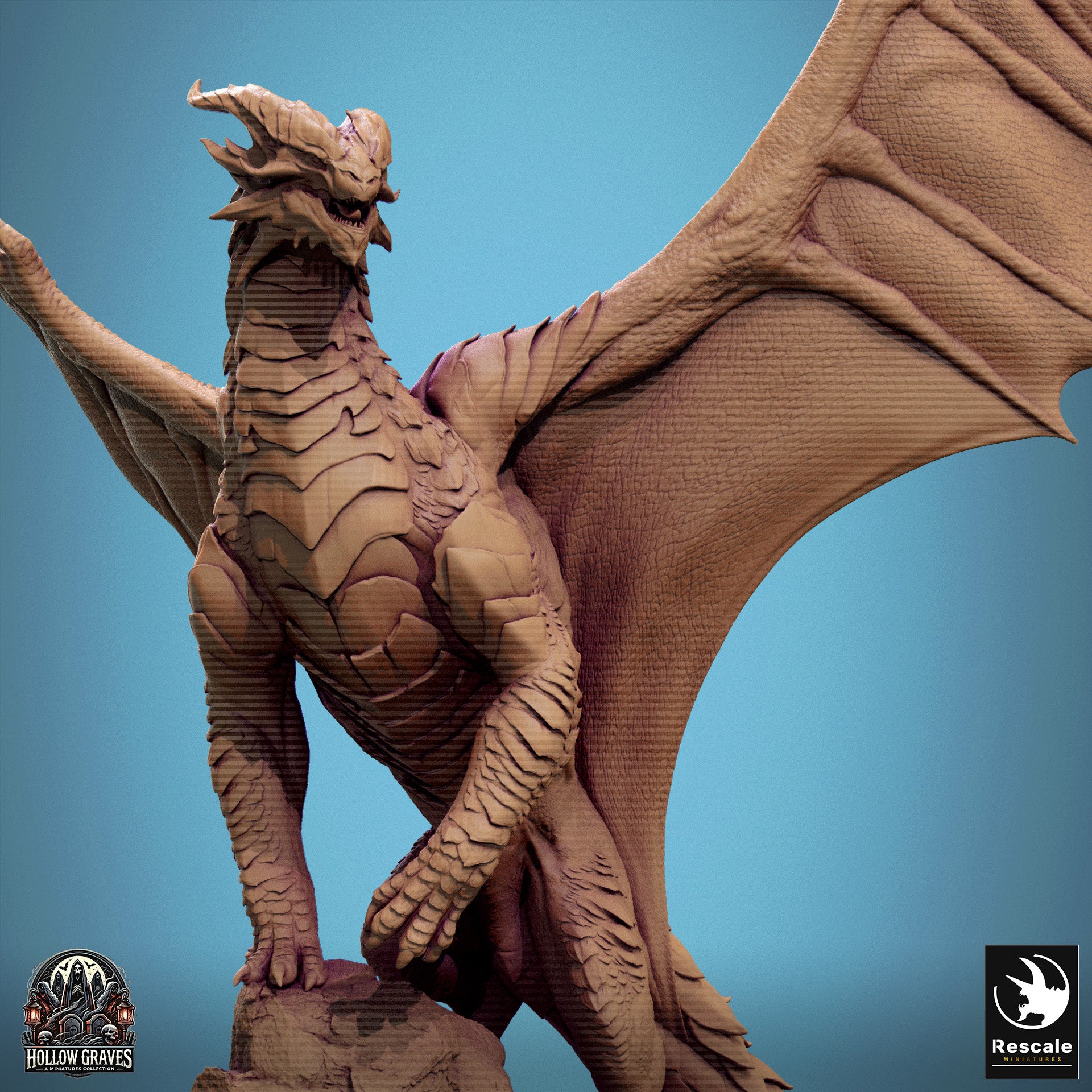 Copper Dragon - aus der Reihe Hollow Graves von Rescale Miniatures