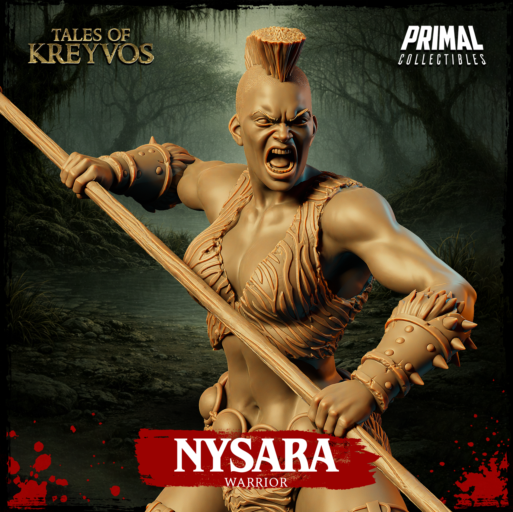 Warrior Nysara - Tales of Kreyvos - Primal Collectibles