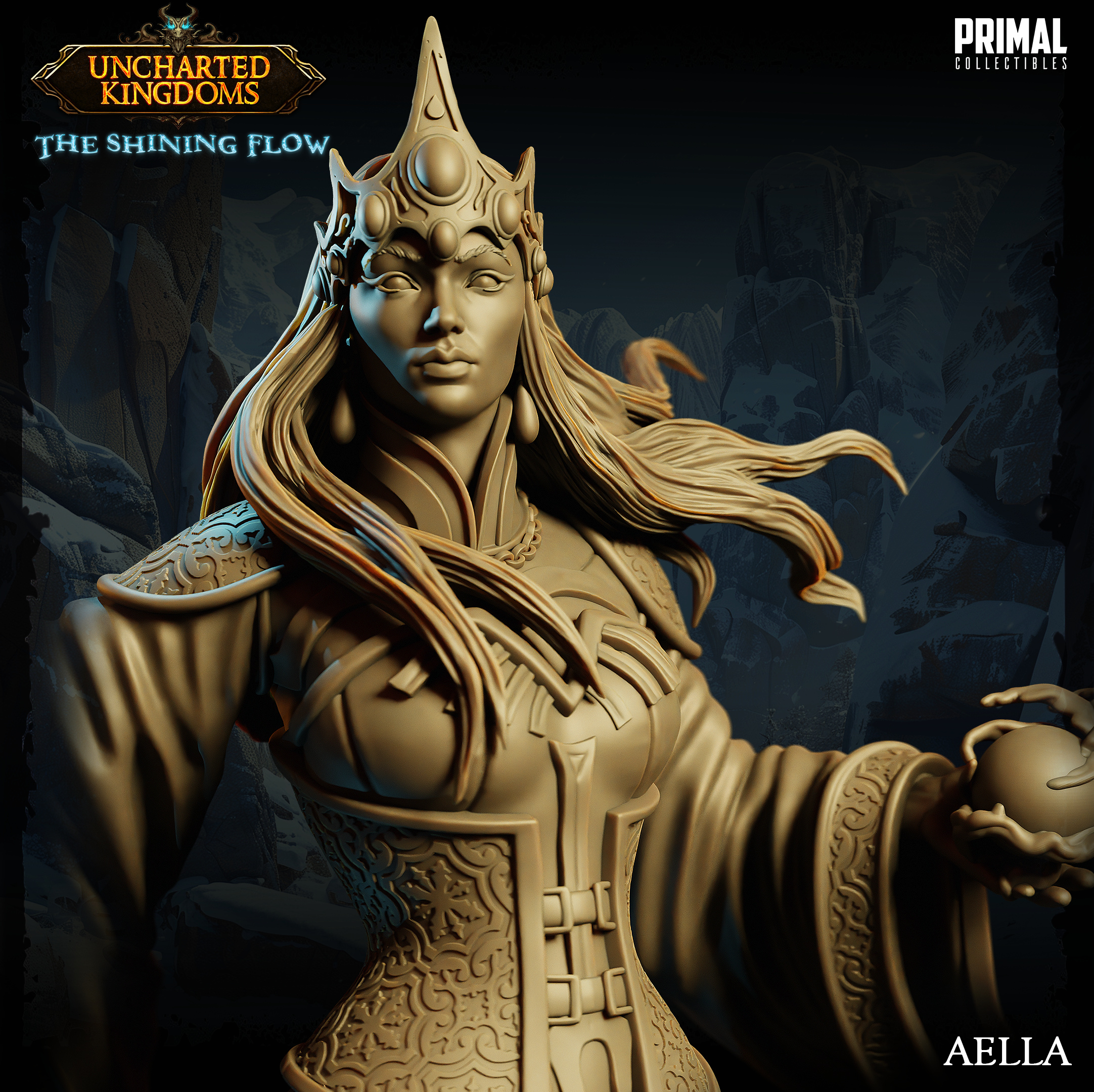 Queen Aella - Uncharted Kingdoms/ The Shining Flow - Primal Collectibles