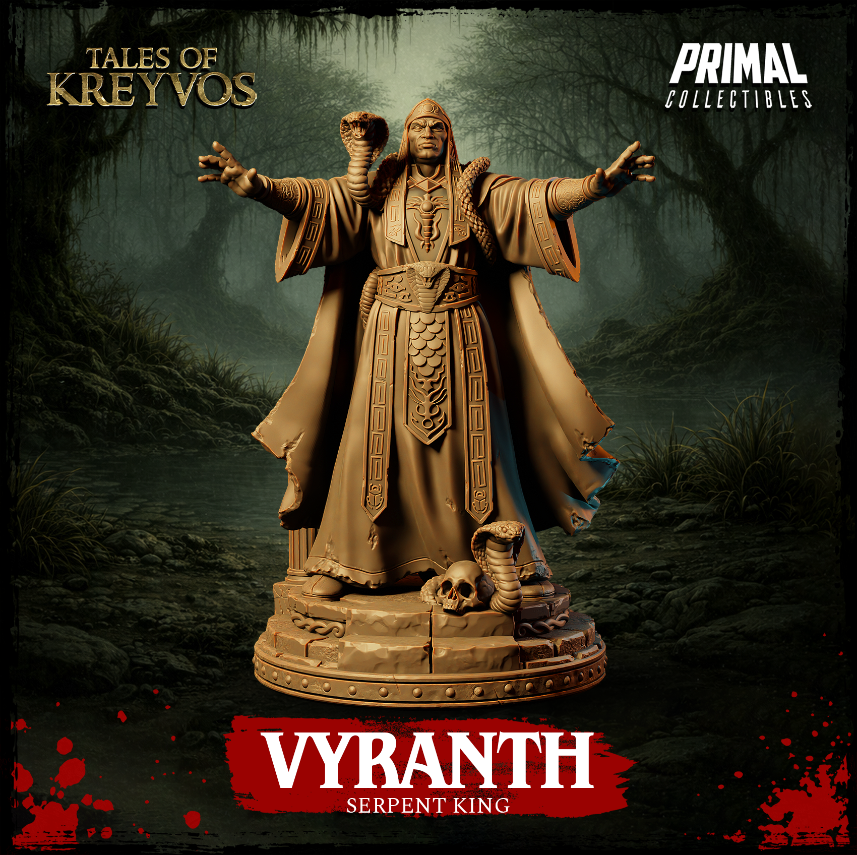 Serpente King Vyranth - Tales of Kreyvos - Primal Collectibles