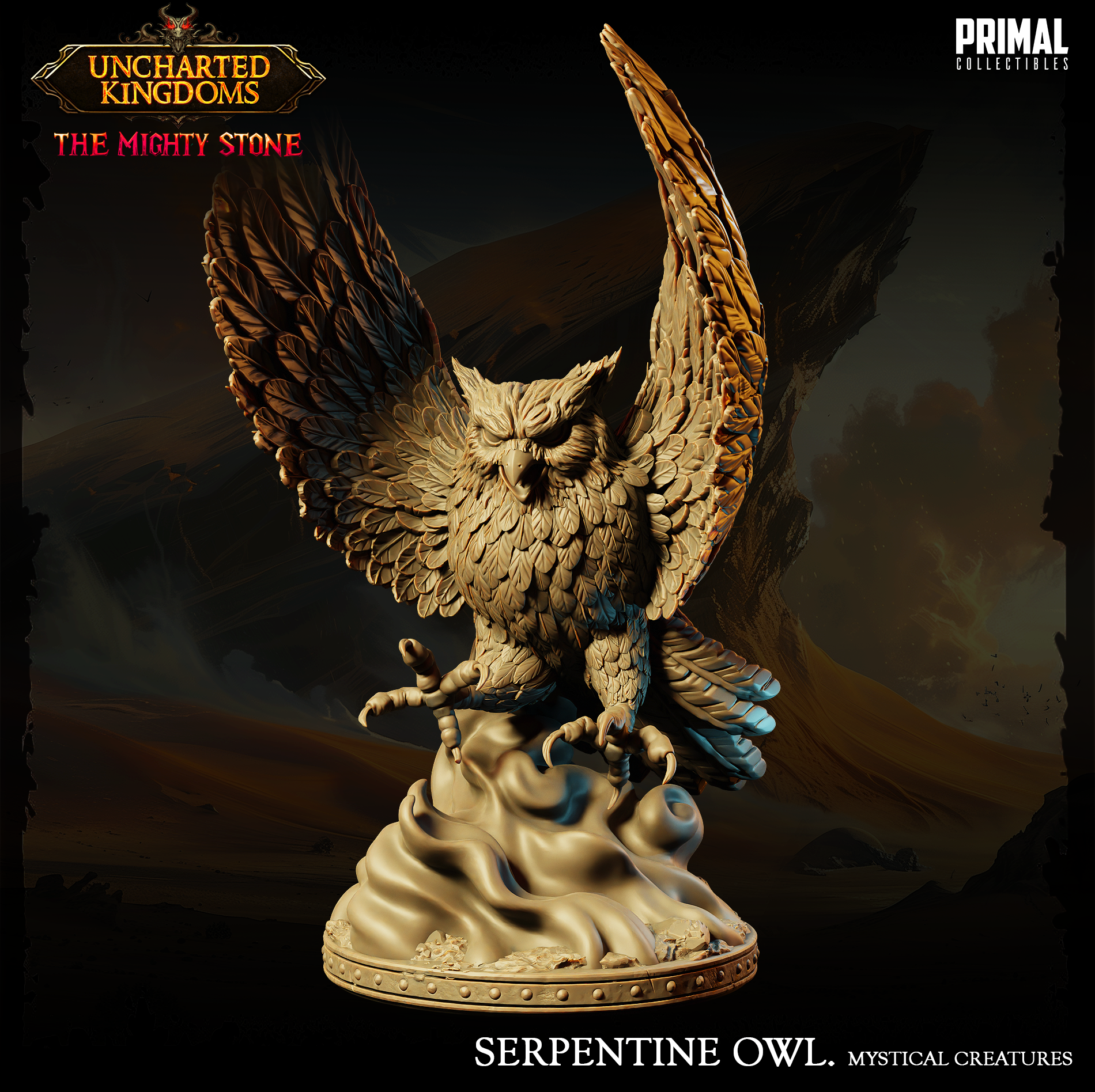 Serpentine Owl - aus der Reihe Uncharted Kingdoms/ The Mighty Stone von Primal Collectibles