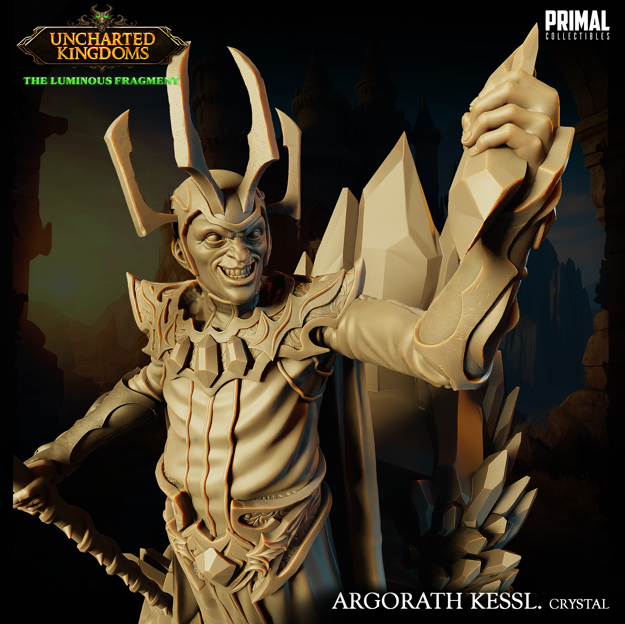 Dark Wizard Agorath Kessl Crystal - Uncharted Kingdoms/ The Luminous Fragment - Primal Collectibles