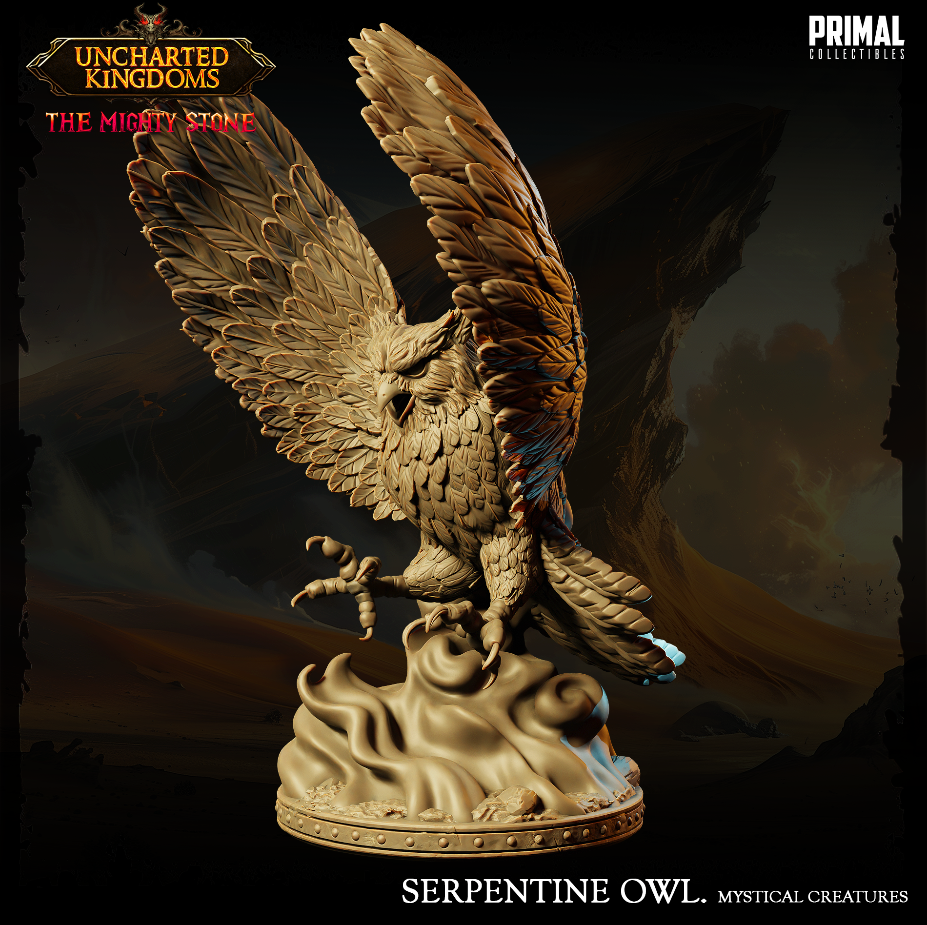 Serpentine Owl - aus der Reihe Uncharted Kingdoms/ The Mighty Stone von Primal Collectibles