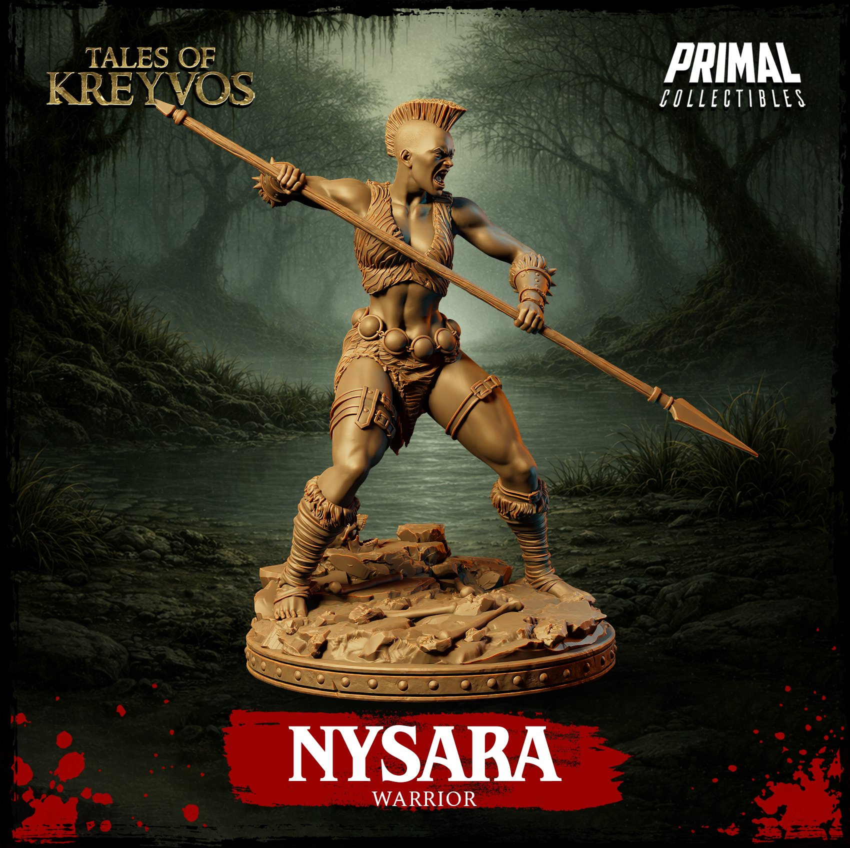 Warrior Nysara - Tales of Kreyvos - Primal Collectibles