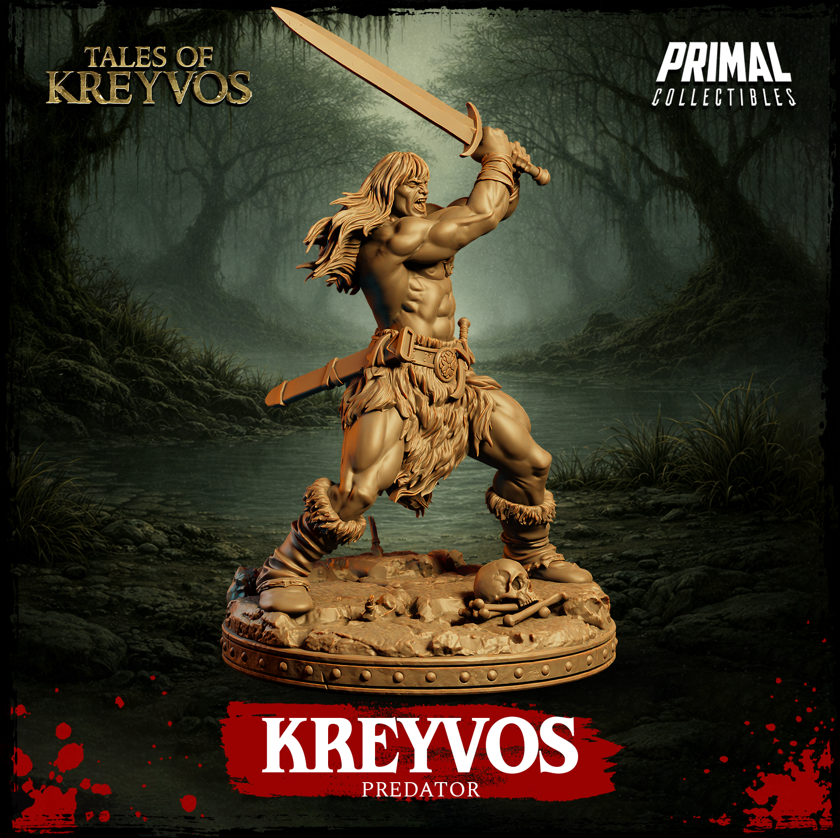 Barbarian Kreyvos - Tales of Kreyvos - Primal Collectibles