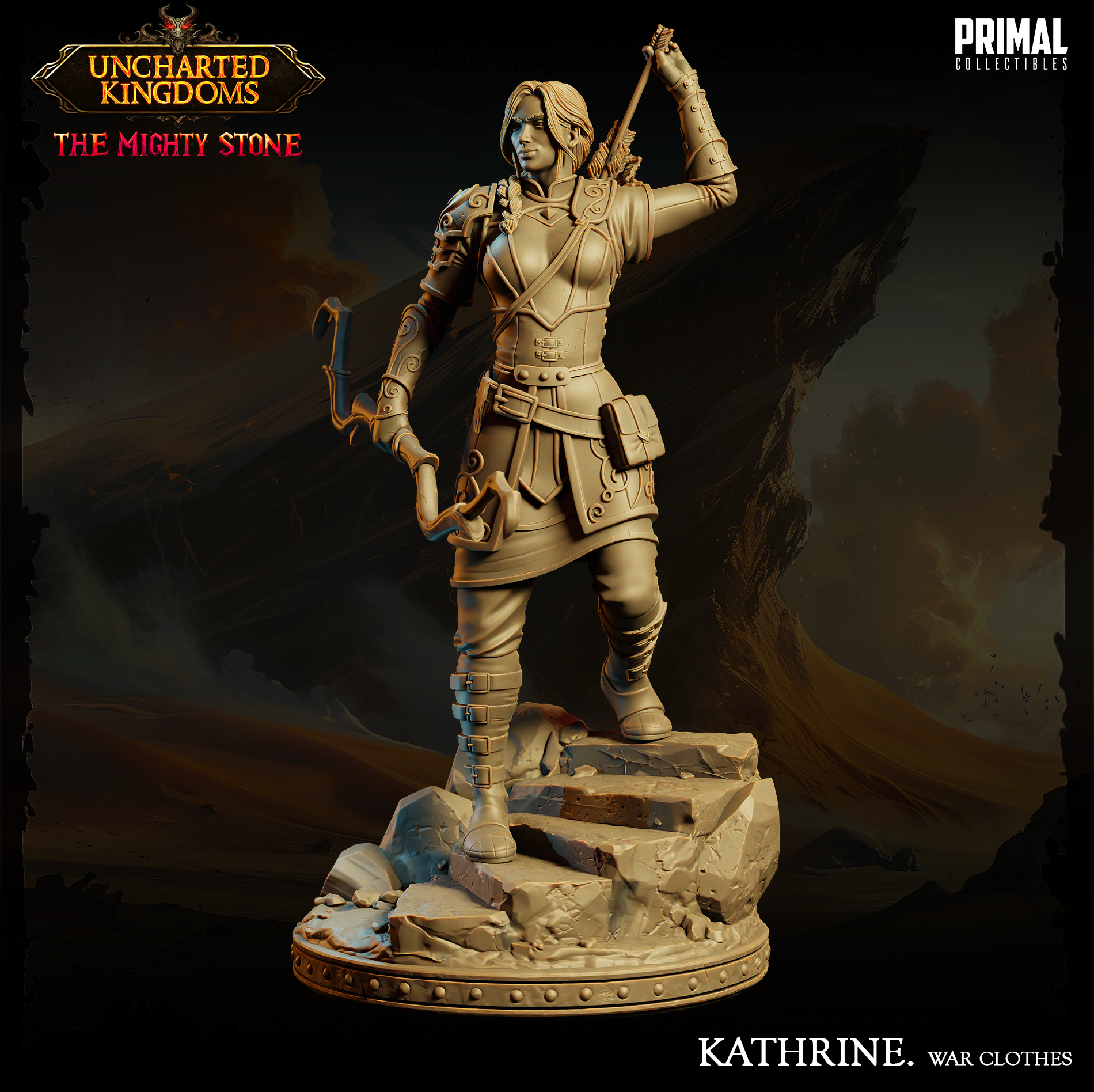 Fighter Kathrine - Uncharted Kingdoms/ The Mighty Stone - Primal Collectibles