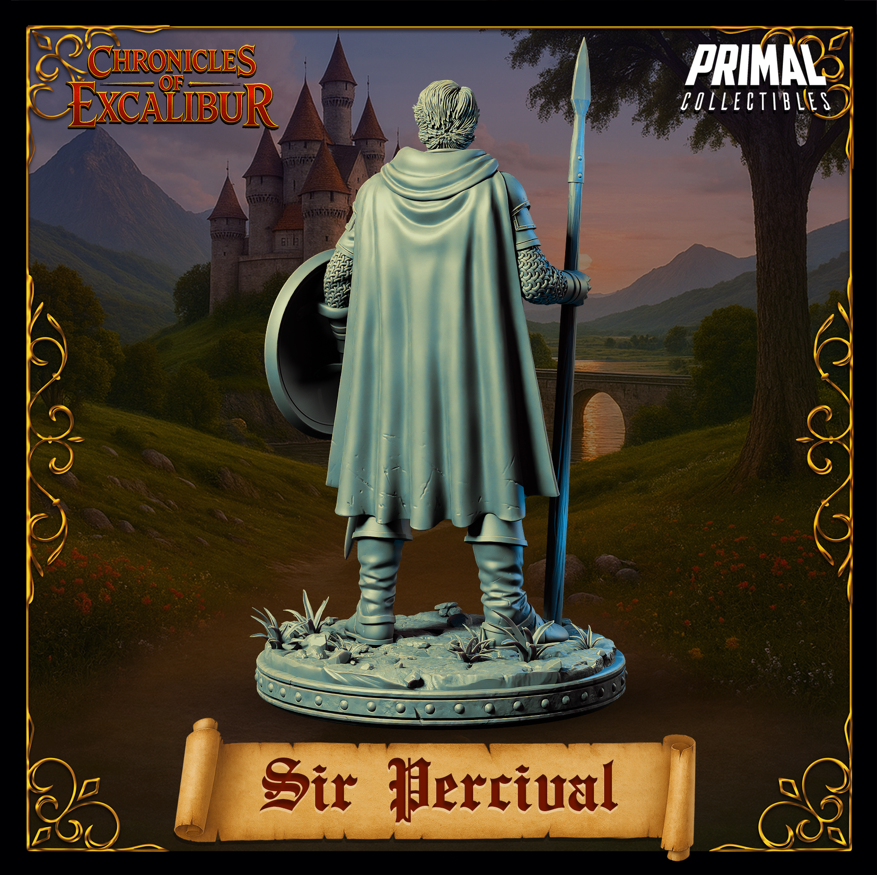Knight Sir Percival - Chronicles of Excalibur - Primal Collectibles