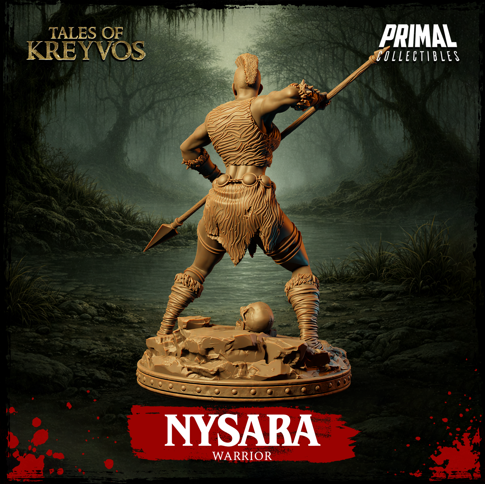 Warrior Nysara - Tales of Kreyvos - Primal Collectibles