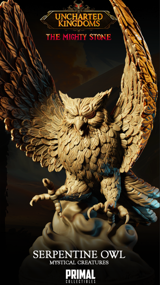 Serpentine Owl - aus der Reihe Uncharted Kingdoms/ The Mighty Stone von Primal Collectibles