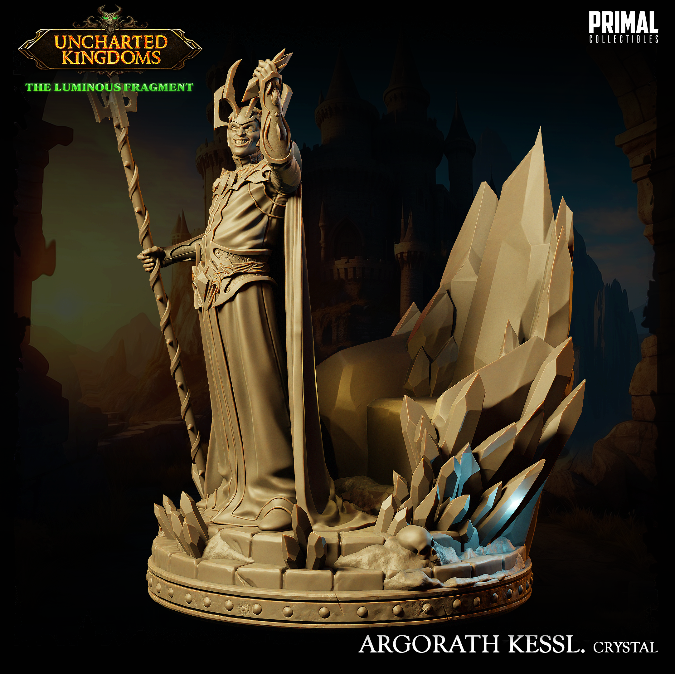 Dark Wizard Agorath Kessl Crystal - Uncharted Kingdoms/ The Luminous Fragment - Primal Collectibles