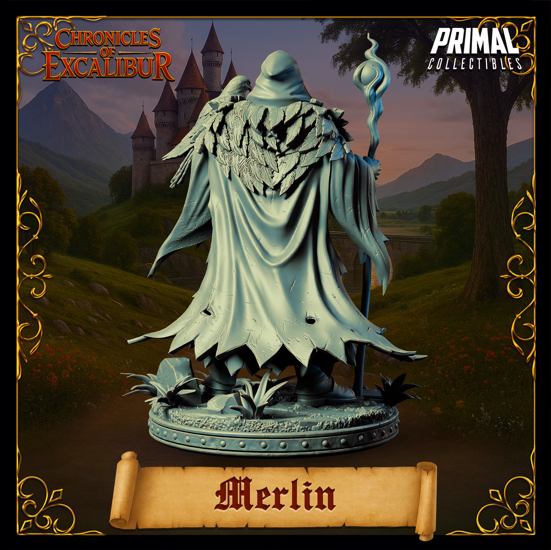 Wizard Merlin - Chronicles of Excalibur - Primal Collectibles