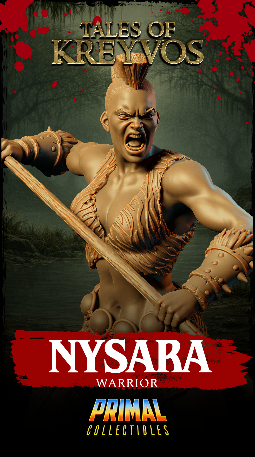 Warrior Nysara - Tales of Kreyvos - Primal Collectibles
