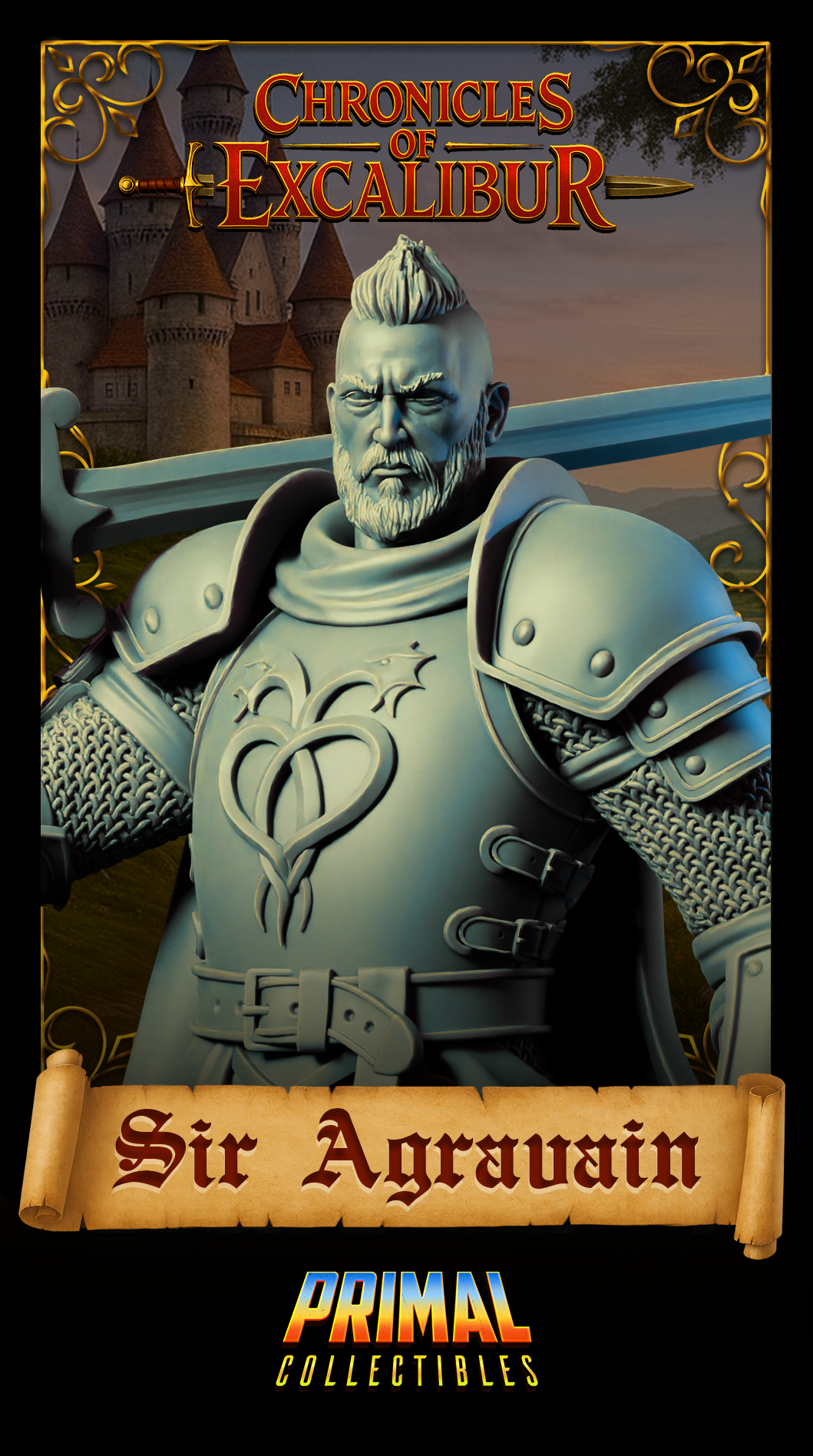 Knight Sir Agravain - Chronicles of Excalibur - Primal Collectibles