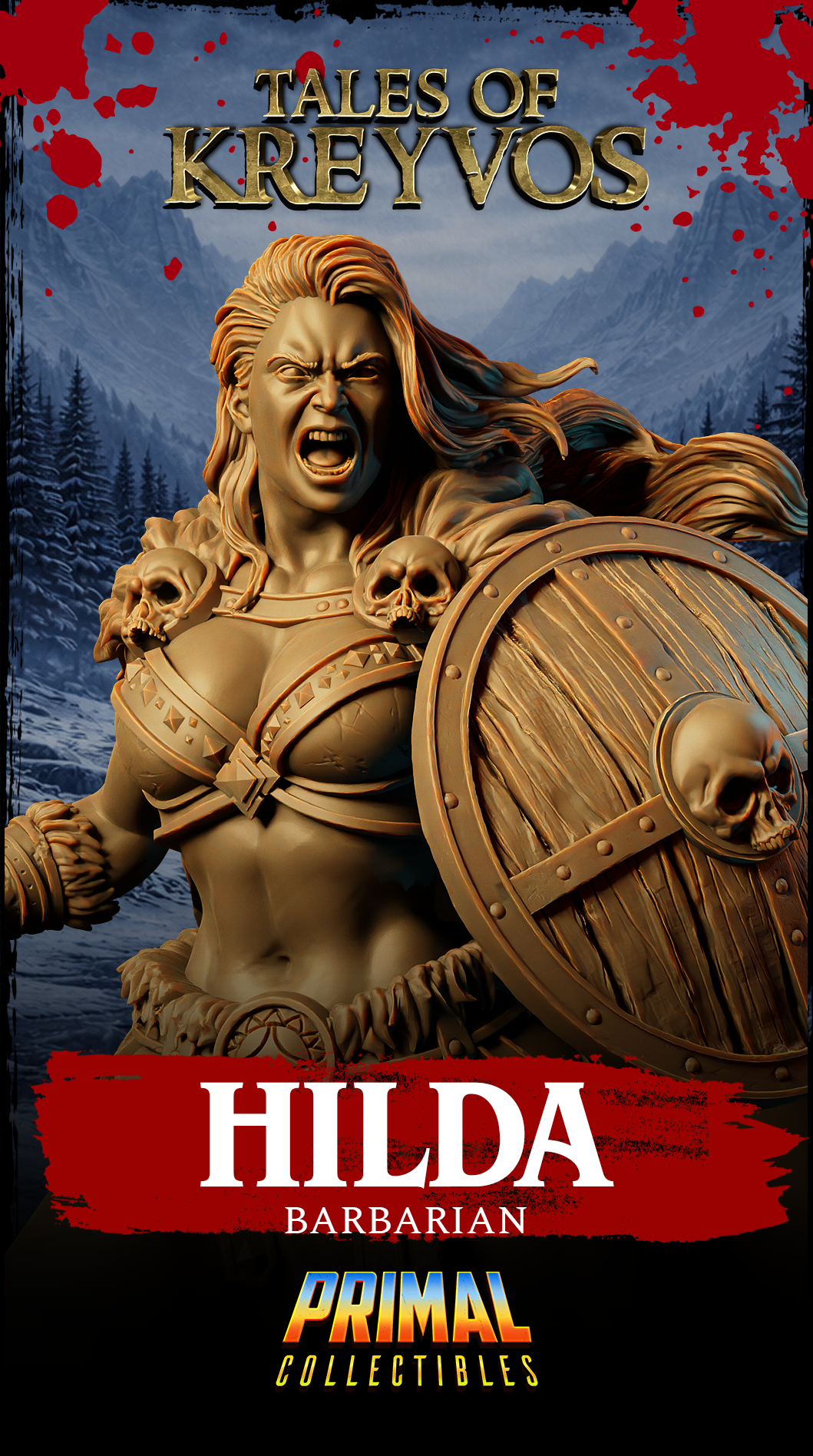 Barbarian Hilda - Tales of Kreyvos - Primal Collectibles
