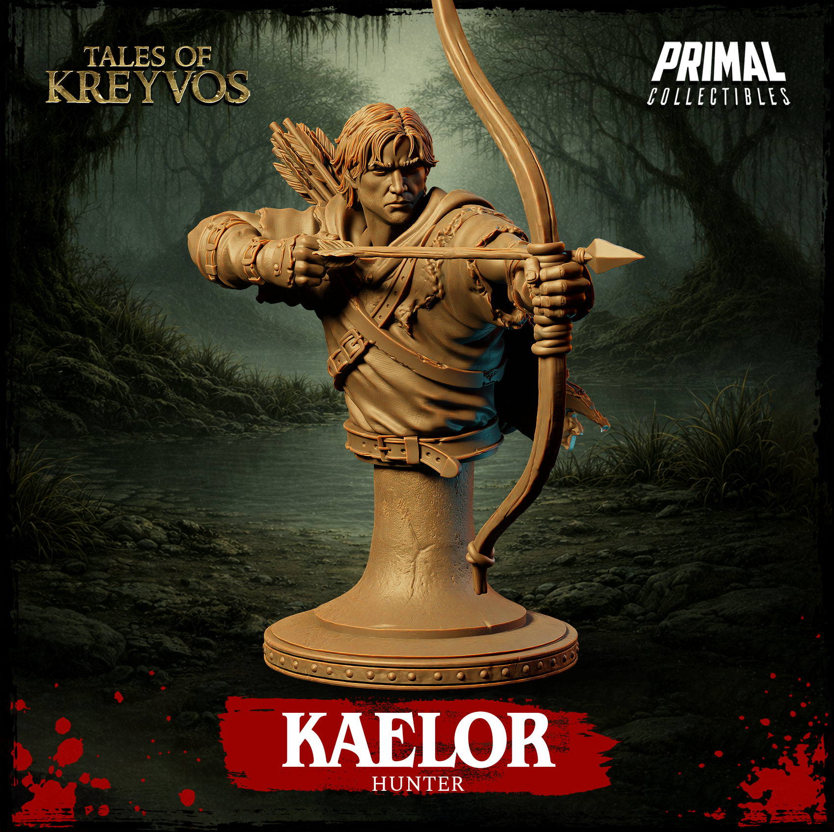 Hunter Kaelor Bust - Tales of Kreyvos - Primal Collectibles