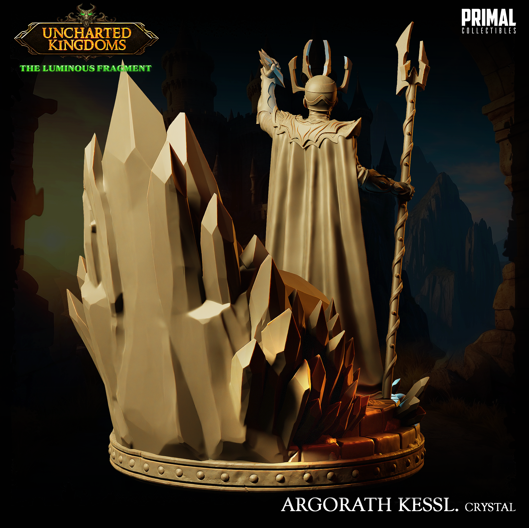 Dark Wizard Agorath Kessl Crystal - Uncharted Kingdoms/ The Luminous Fragment - Primal Collectibles