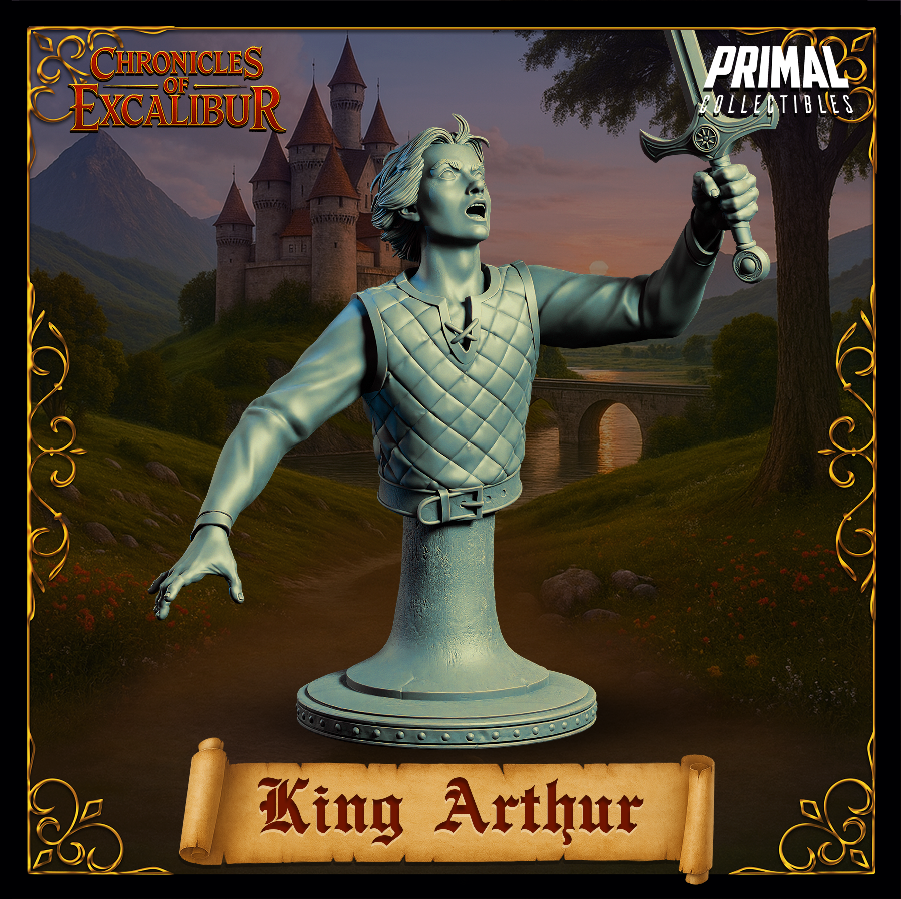 Young King Arthur - Bust aus der Reihe Chronicles of Excalibur von Primal Collectibles