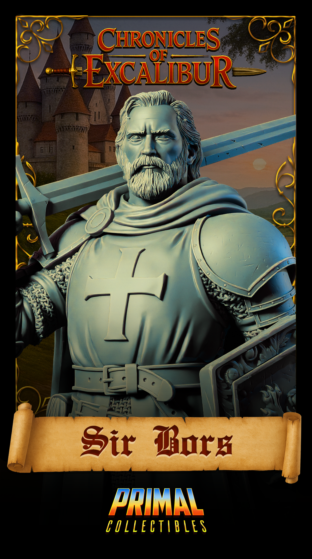 Sir Bors - Bust aus der Reihe Chronicles of Excalibur von Primal Collectibles