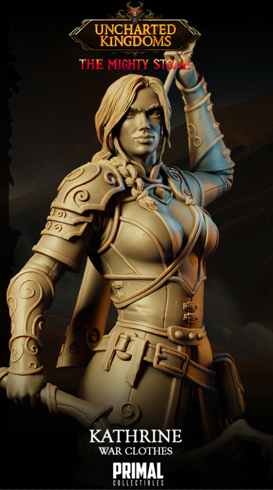 Fighter Kathrine - Uncharted Kingdoms/ The Mighty Stone - Primal Collectibles