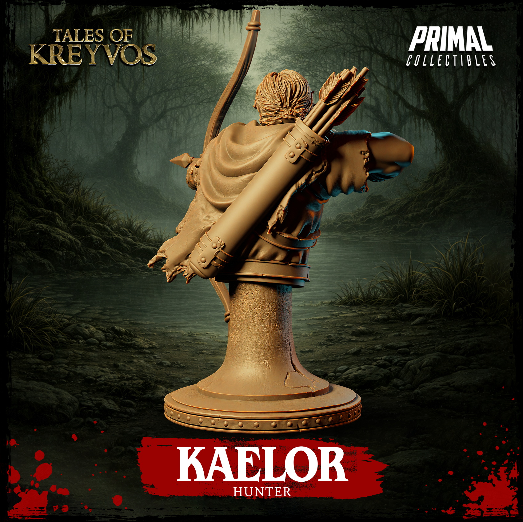 Hunter Kaelor Bust - Tales of Kreyvos - Primal Collectibles