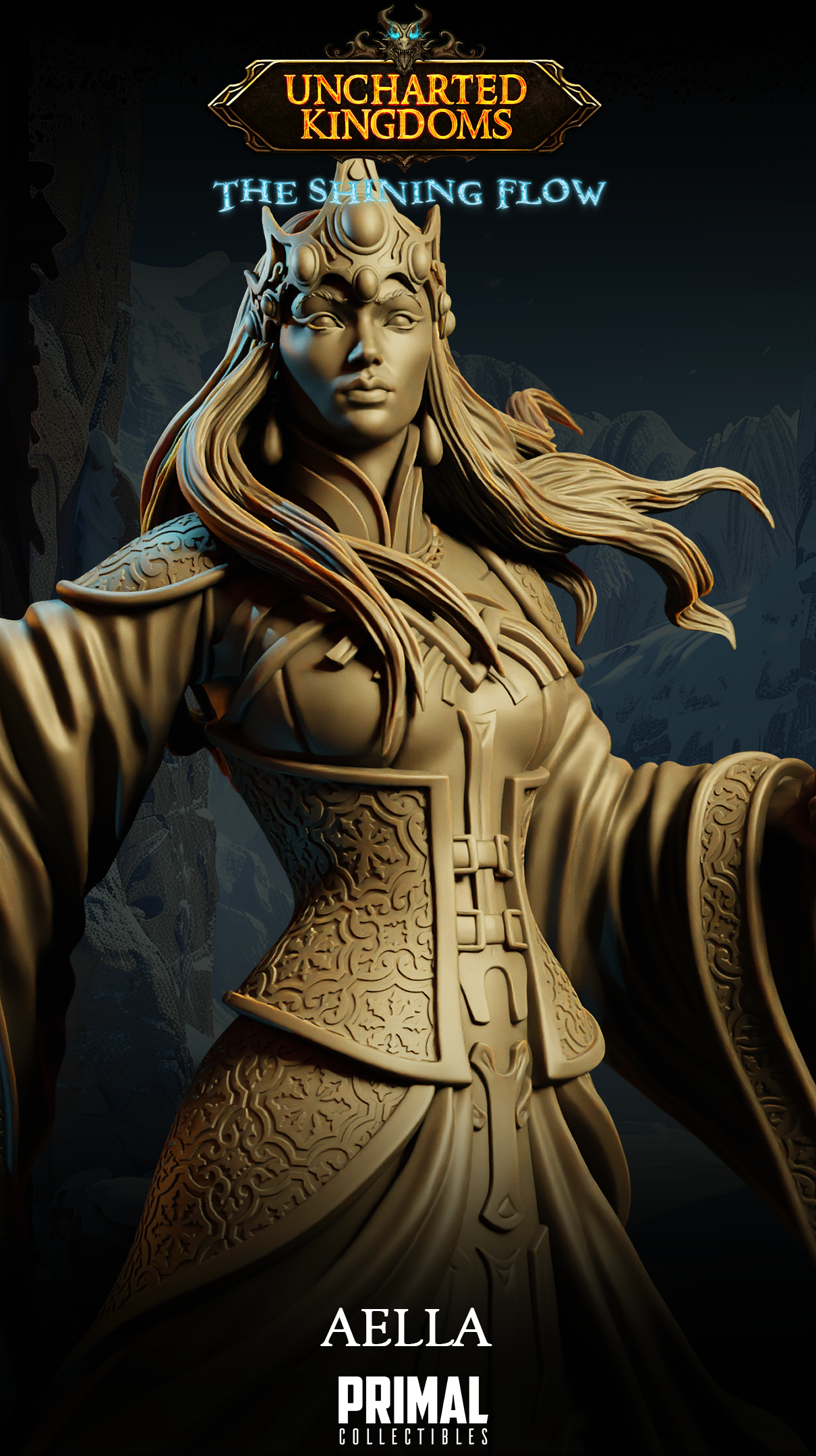 Queen Aella - Uncharted Kingdoms/ The Shining Flow - Primal Collectibles