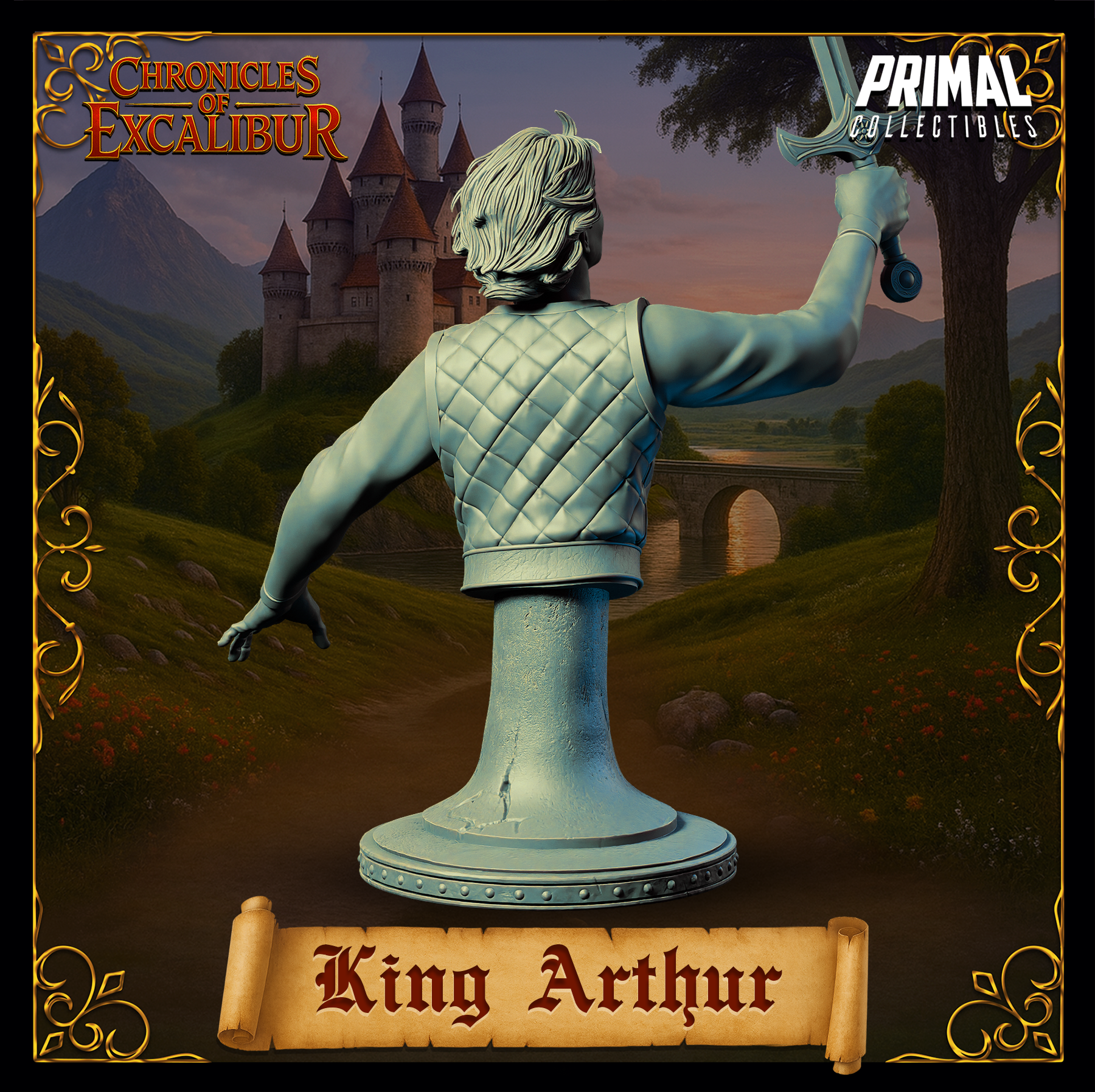 Young King Arthur - Bust aus der Reihe Chronicles of Excalibur von Primal Collectibles
