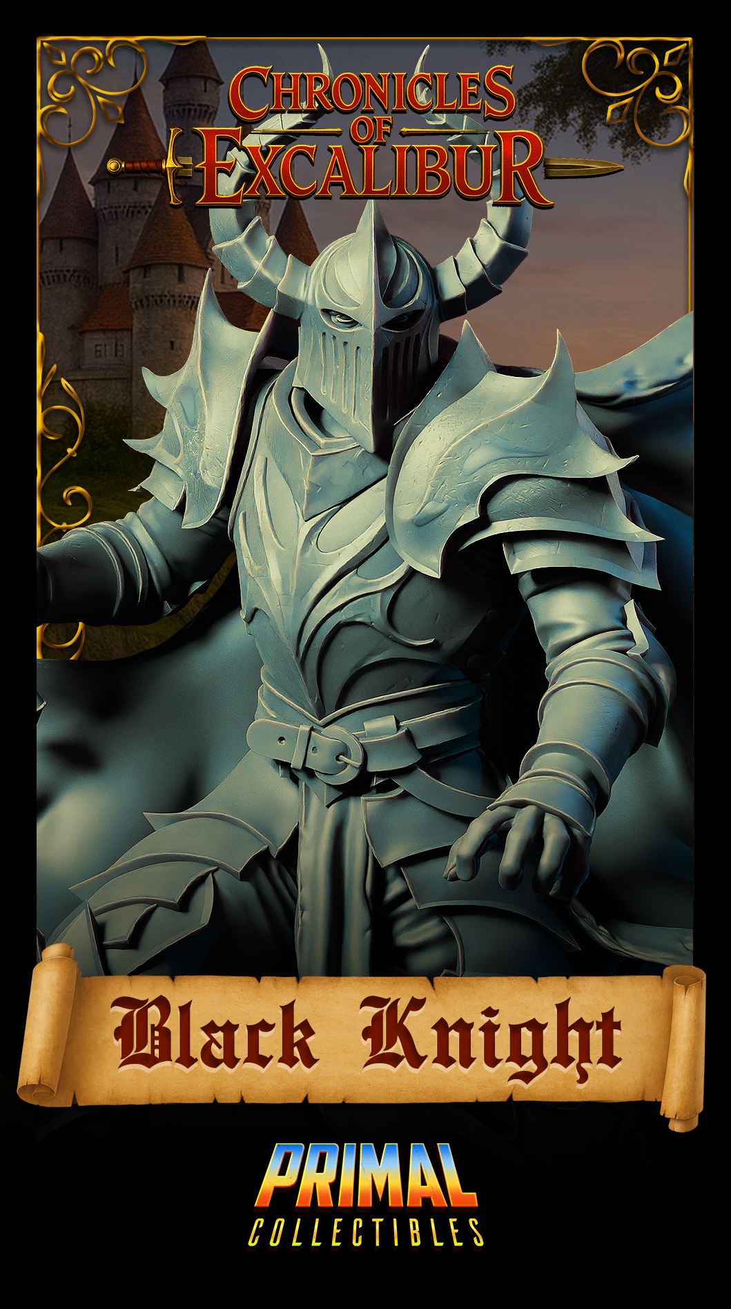 Black Knight - Bust - Chronicles of Excalibur - Primal Collectibles