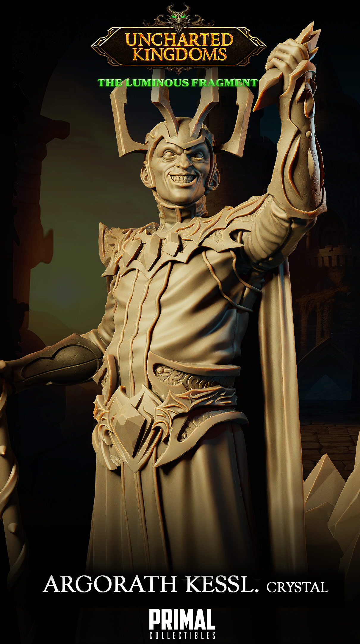 Dark Wizard Agorath Kessl Crystal - Uncharted Kingdoms/ The Luminous Fragment - Primal Collectibles