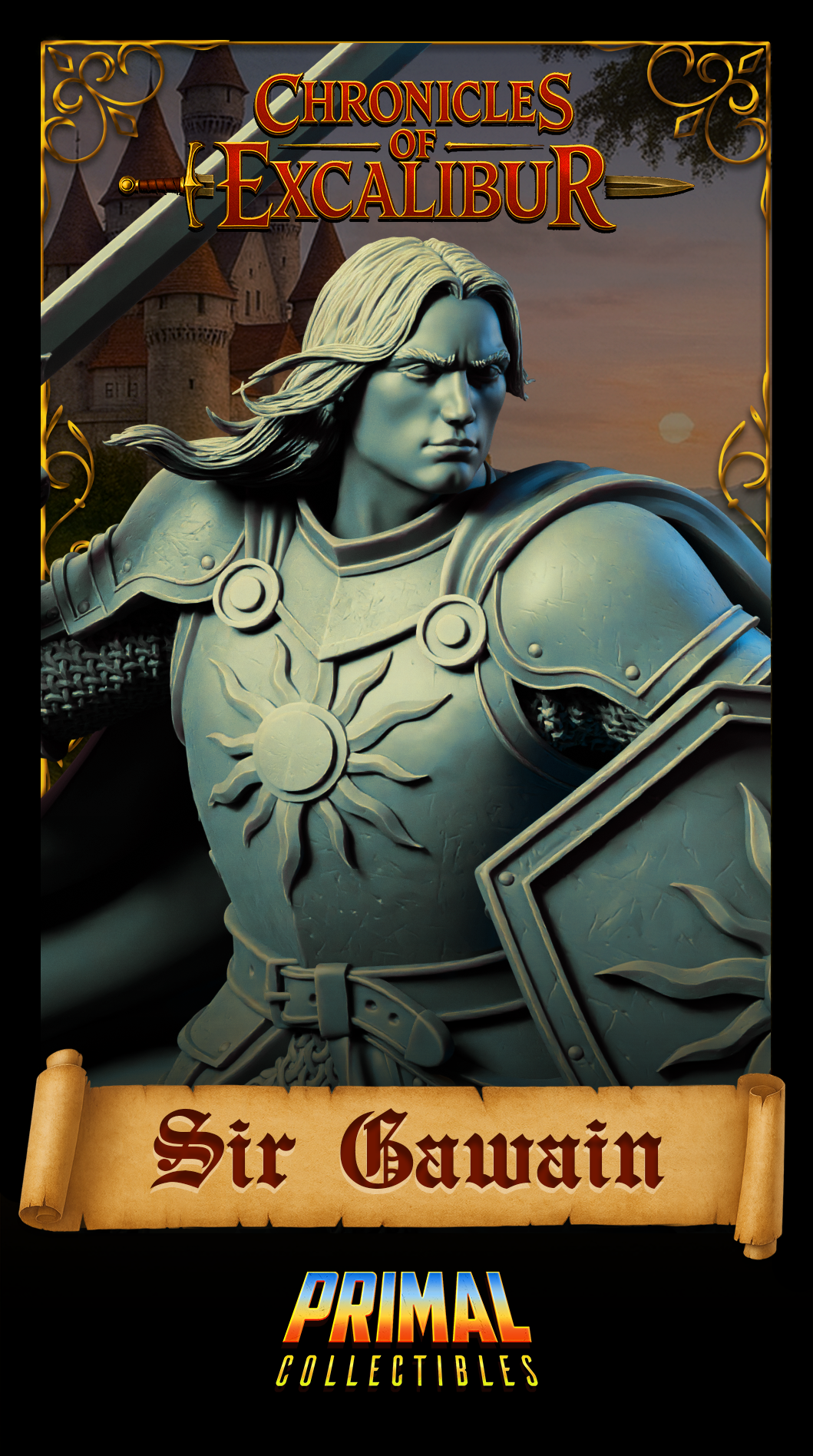 Knight Sir Gawain - Bust - Chronicles of Excalibur - Primal Collectibles
