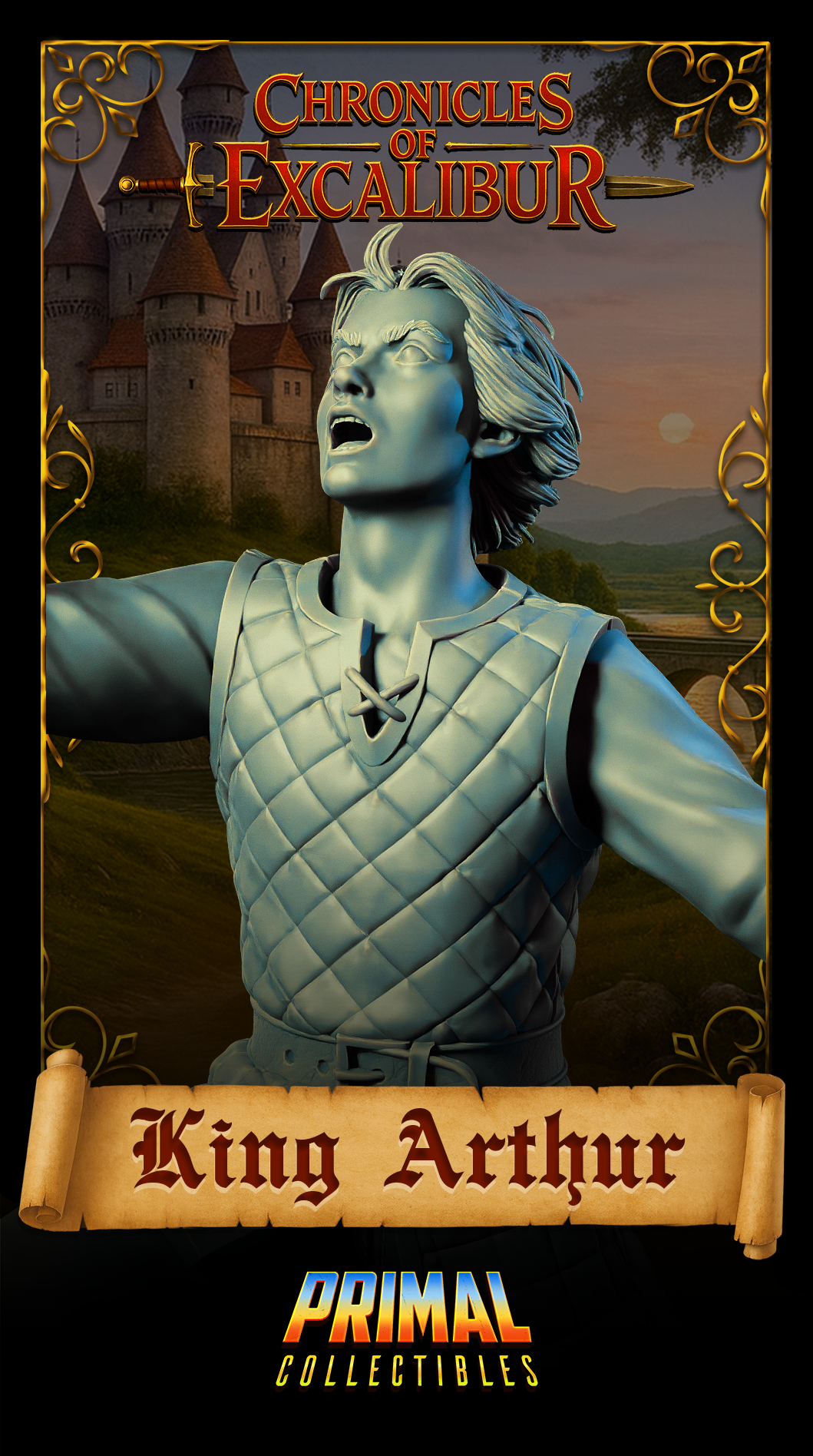 Young King Arthur - Bust aus der Reihe Chronicles of Excalibur von Primal Collectibles