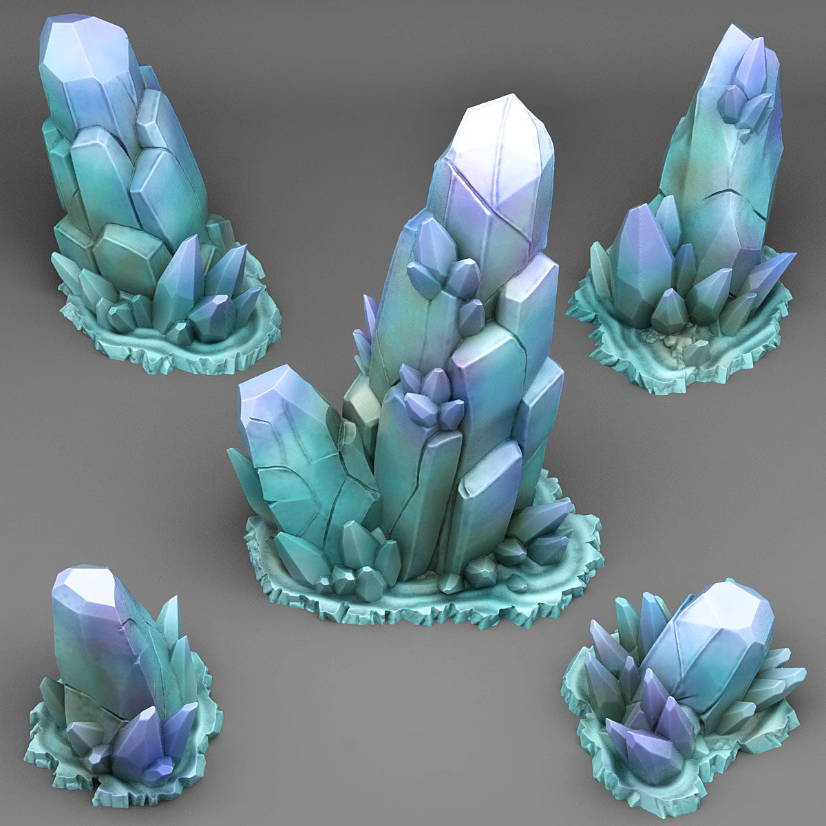 Ice Crystals - Plants & Rocks Nov - Print Your Monsters