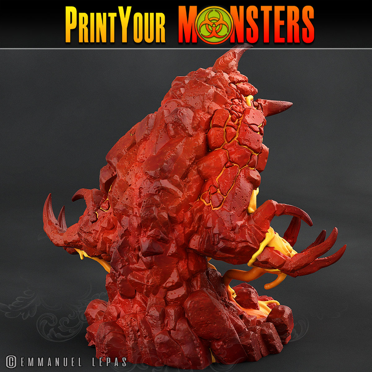 Infernal Magma Elemental - Magma Pack - Print Your Monsters